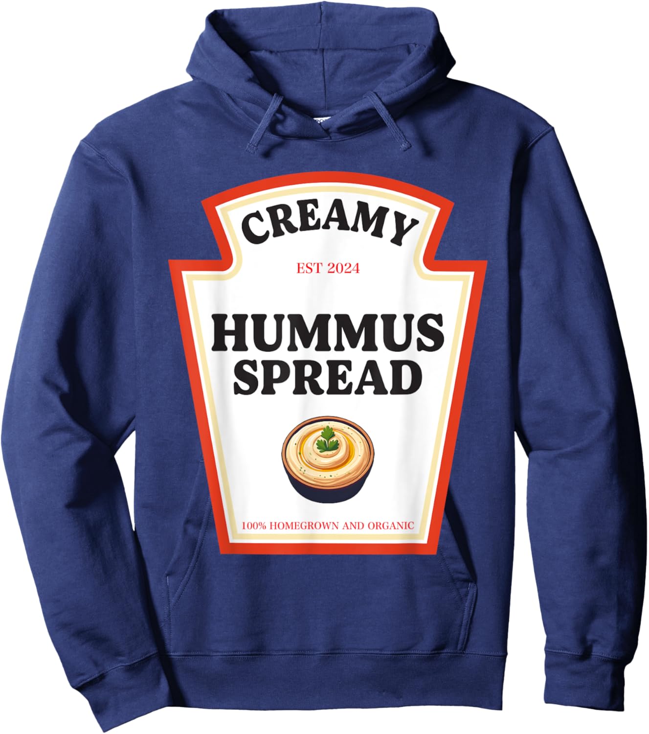 Creamy Hummus Spread Condiment Costume Party Matching Hoodie - Hoodie | Navy