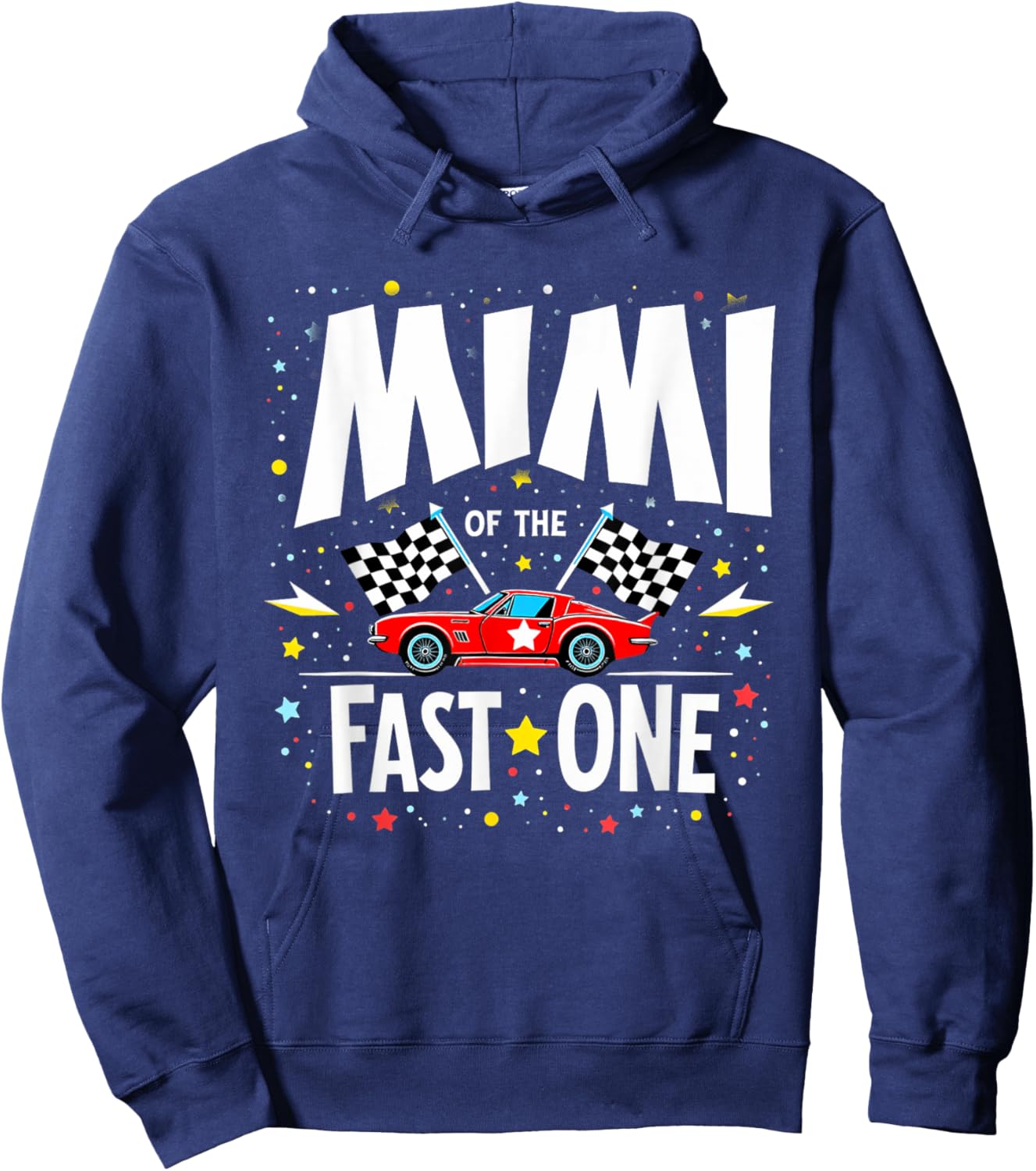 Car Racing 1st Birthday Grandma Mimi Of The Fast One Hoodie - Hoodie | Navy
