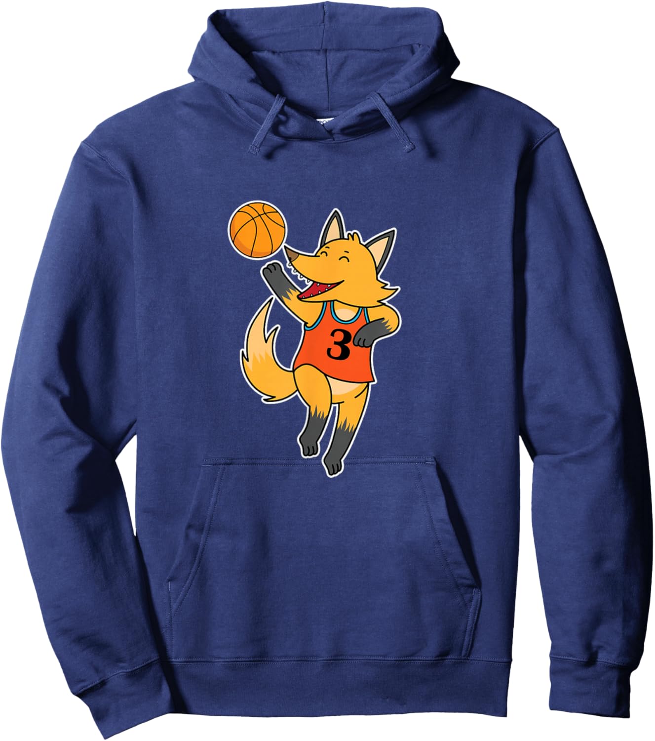 Fox plays Basketball Hoodie - Hoodie | Navy