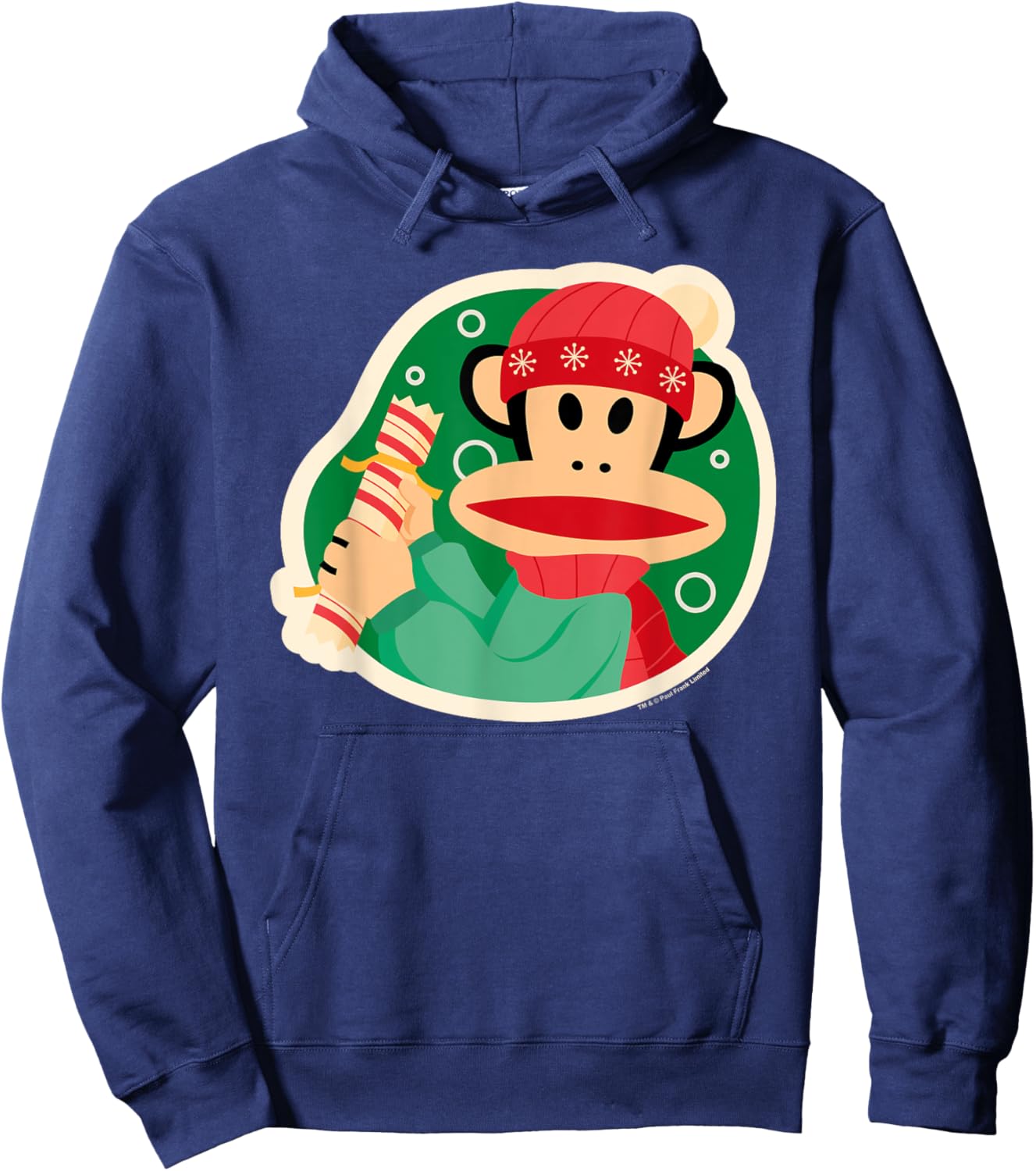 Paul Frank Julius Monkey Christmas Cracker Hoodie - Hoodie | Navy