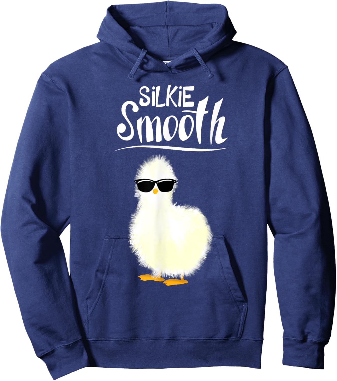 Funny Silkie Smooth Art Women Silkie Chicken Lover Hoodie - Hoodie | Navy