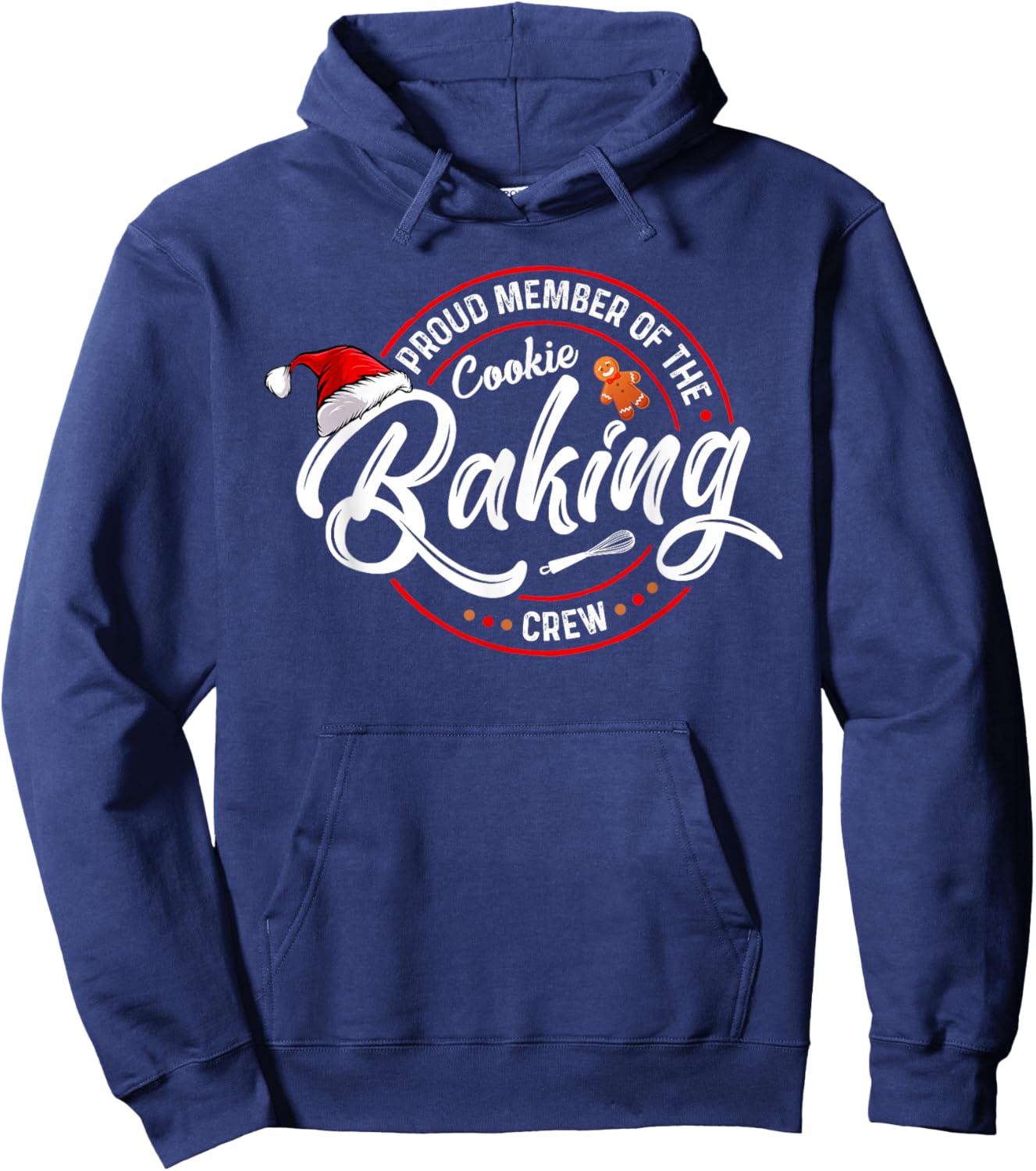 Proud Member Of The Cookie Baking Crew Funny Bakery Matching Hoodie - Hoodie | Navy