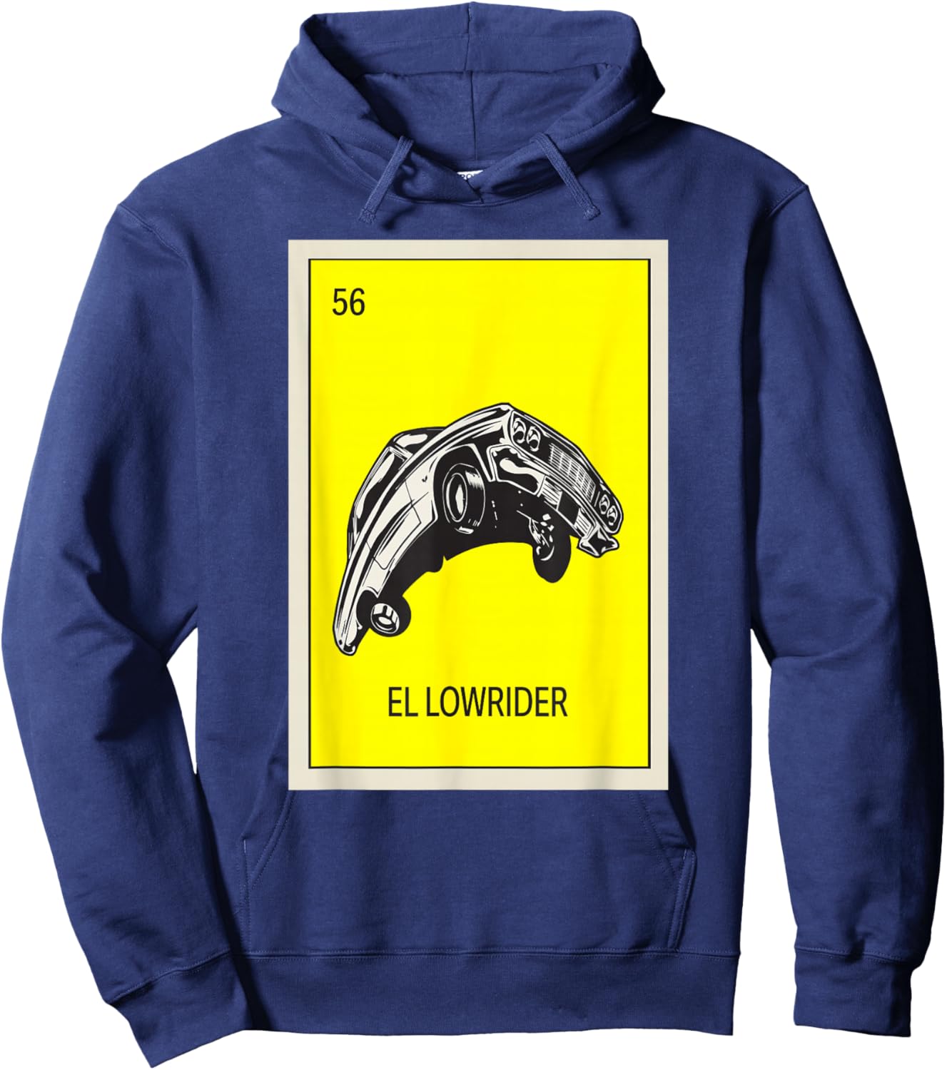 Mexican Lottery Designs Mexican El Lowrider Parody Lottery Hoodie - Hoodie | Navy