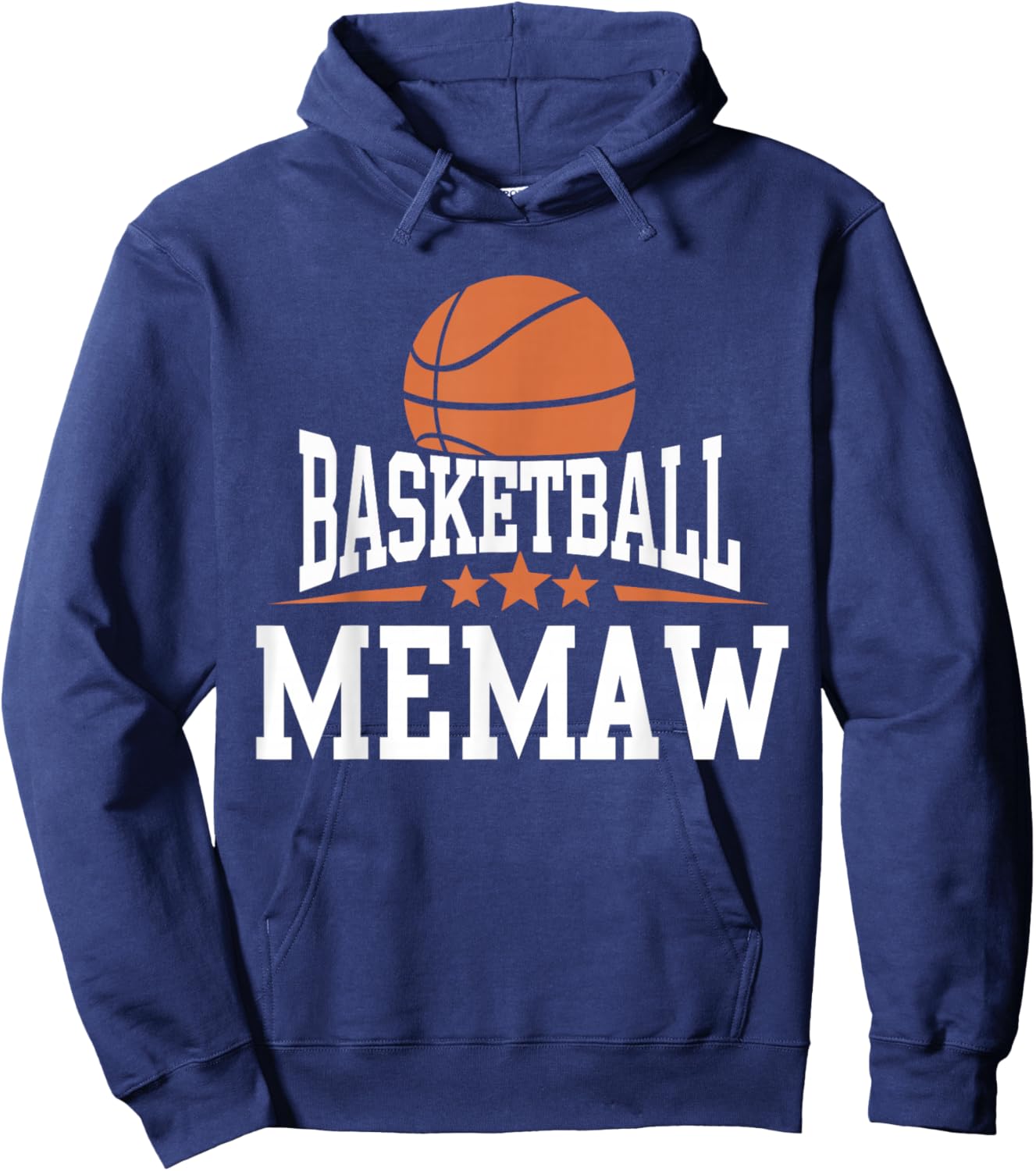 Basketball Memaw Sports Family Matching Basketball Hoodie - Hoodie | Navy