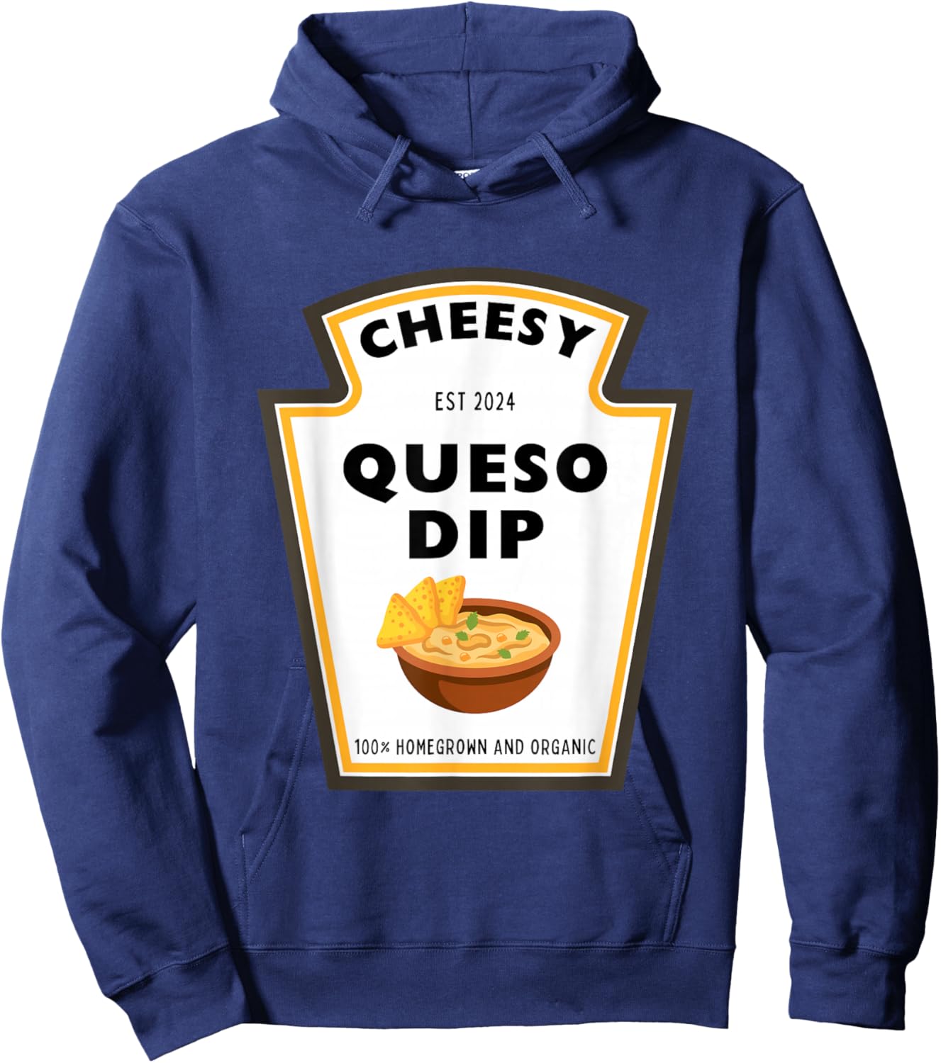 Delicious Cheesy Queso Dip Condiment Costume Party Matching Hoodie - Hoodie | Navy