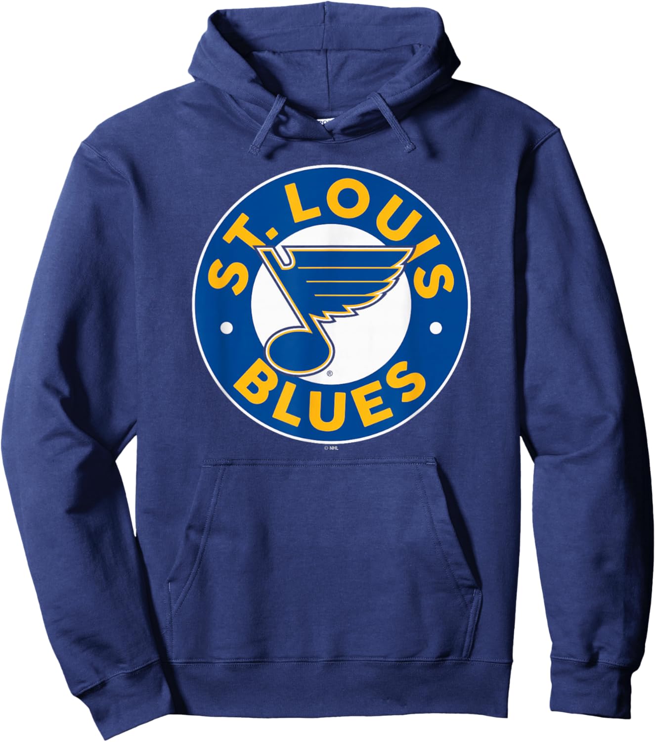 St. Louis Blues Symbol Black Officially Licensed Hoodie - Hoodie | Navy