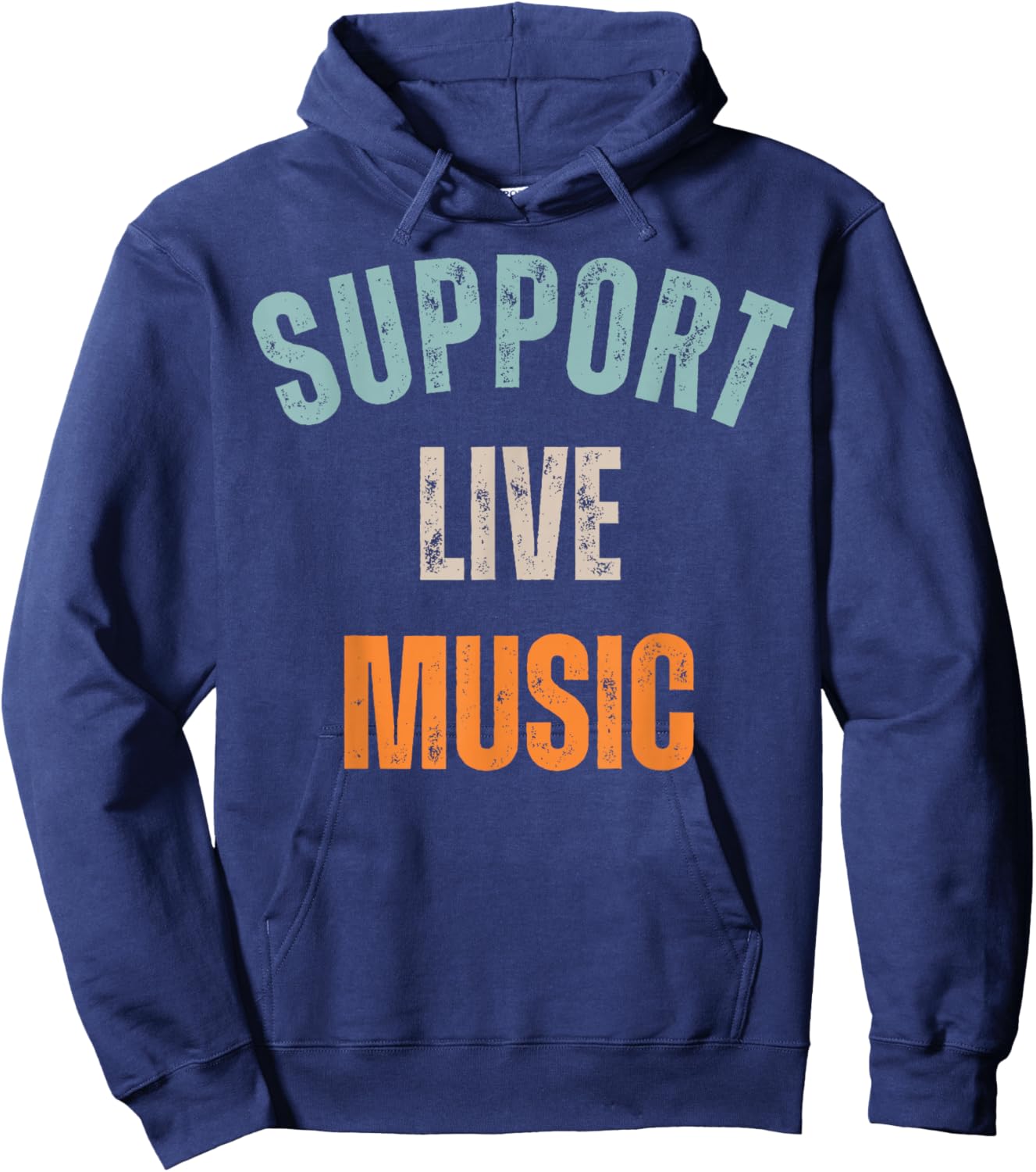 Support Live Music Hoodie - Hoodie | Navy