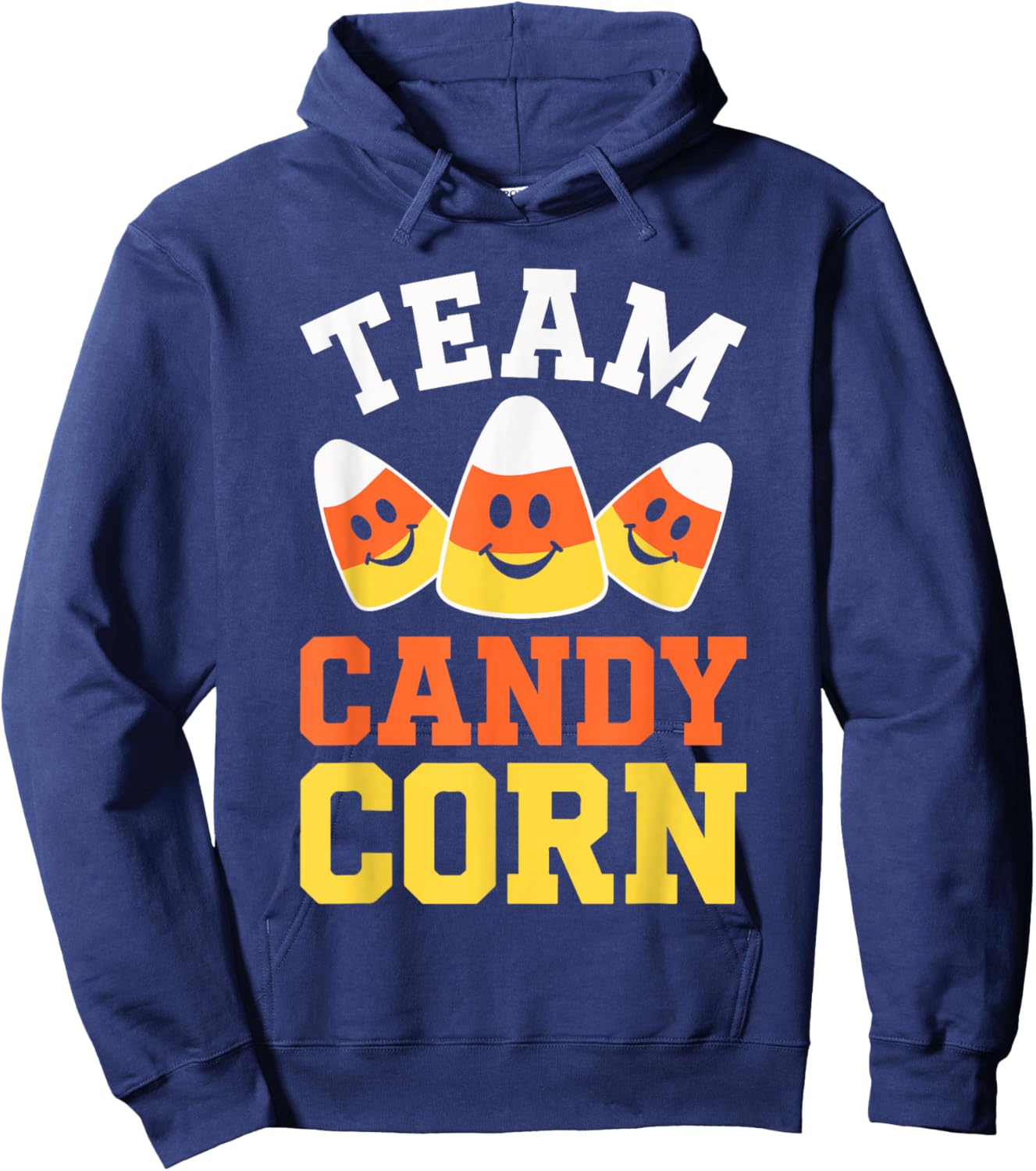 Team Candy Corn Shirt Adult Kids Men Women Halloween Costume Hoodie - Hoodie | Navy