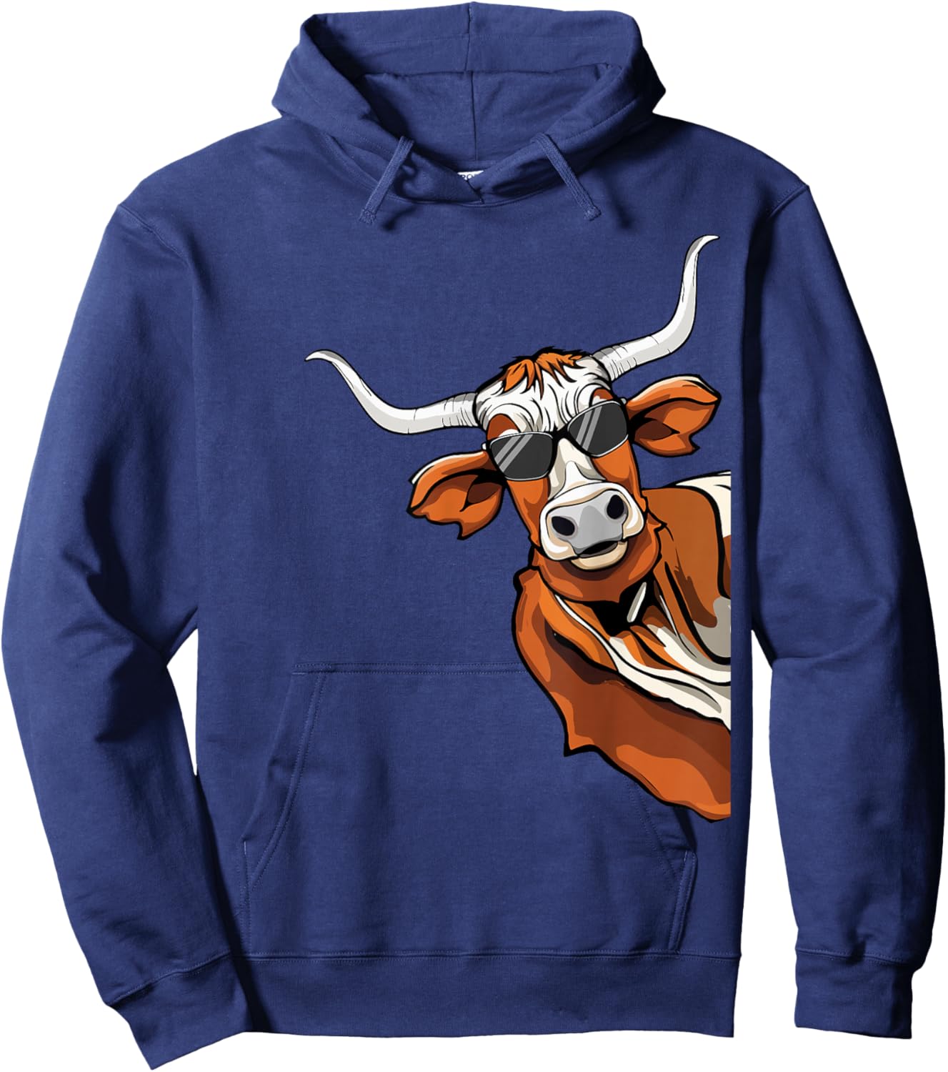 Longhorn Cow Lover Cool Cow Kids Longhorn Cow Hoodie - Hoodie | Navy