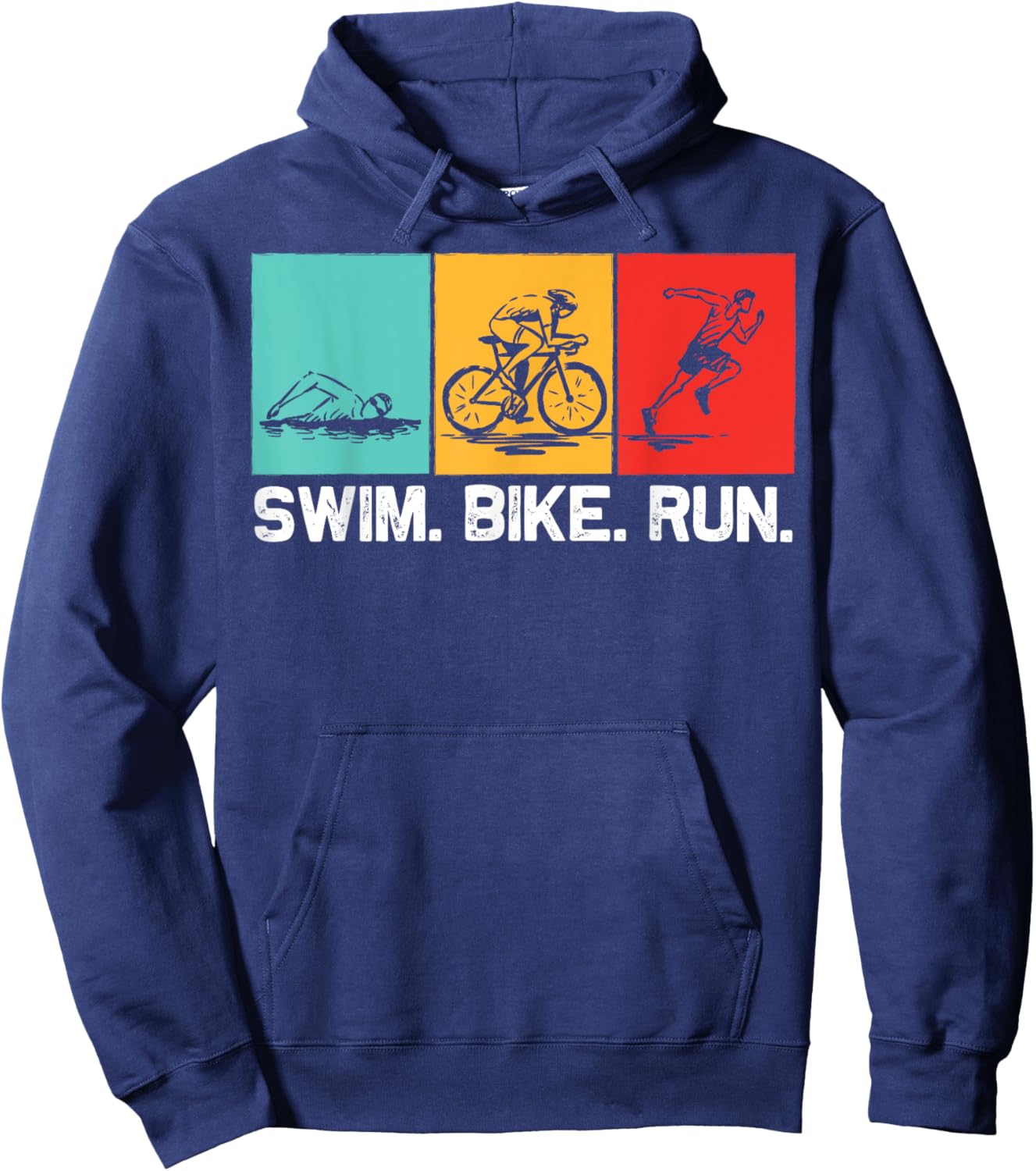 Cool Triathlon Women Swimming Running Swim Bike Run Hoodie - Hoodie | Navy