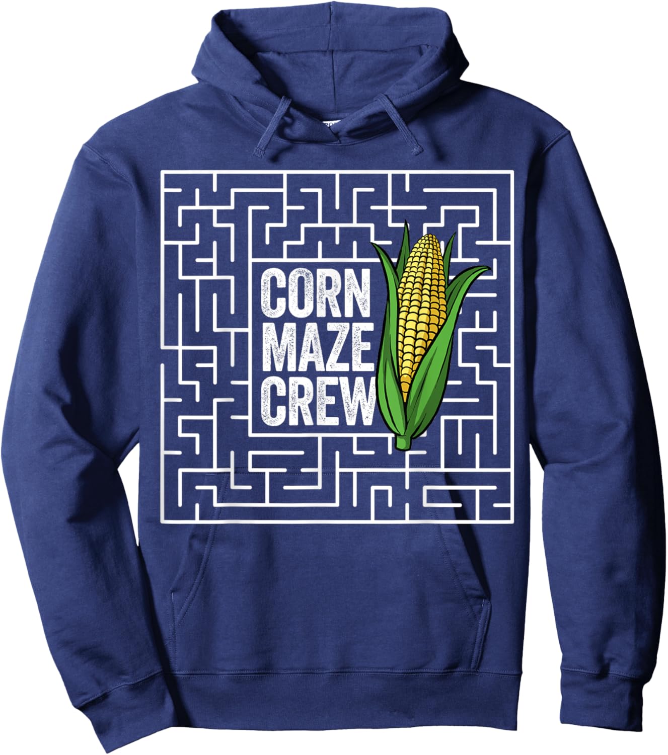 Corn Maze Crew Corn Maze Funny Halloween Corn Maze Hoodie - Hoodie | Navy
