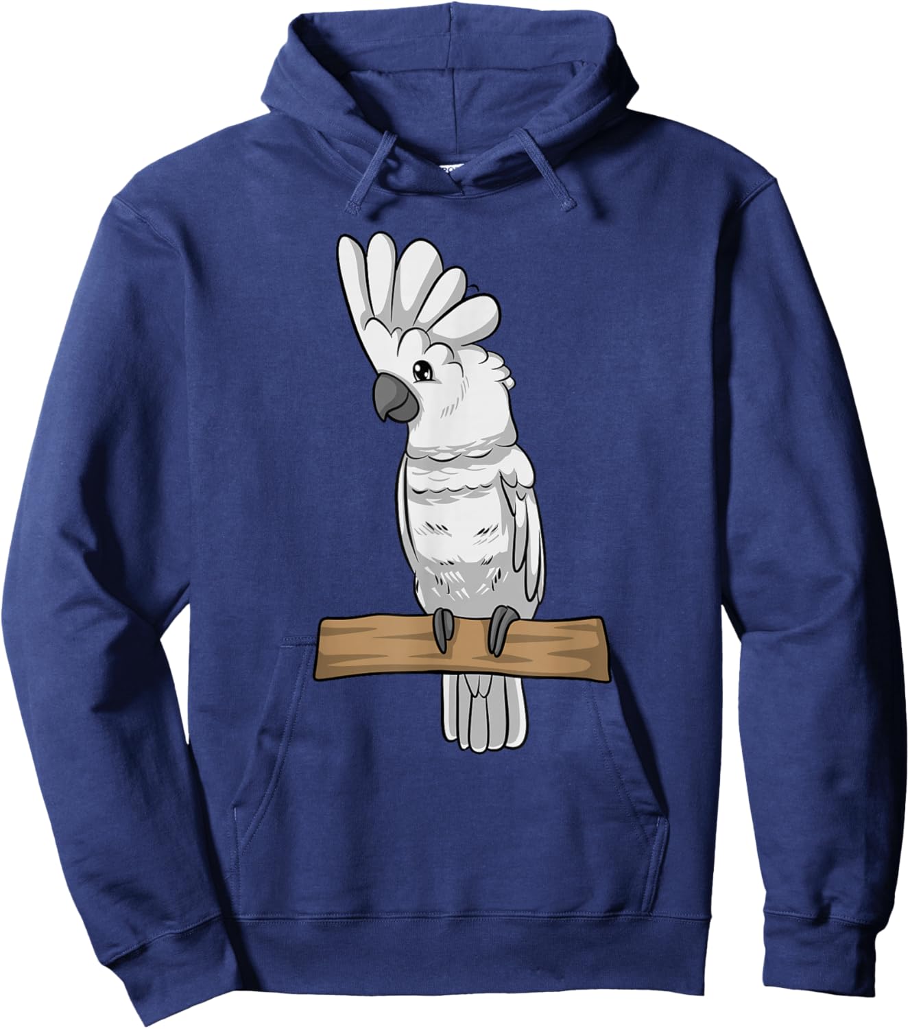 Funny Umbrella Cockatoo Parrot Hoodie - Hoodie | Navy