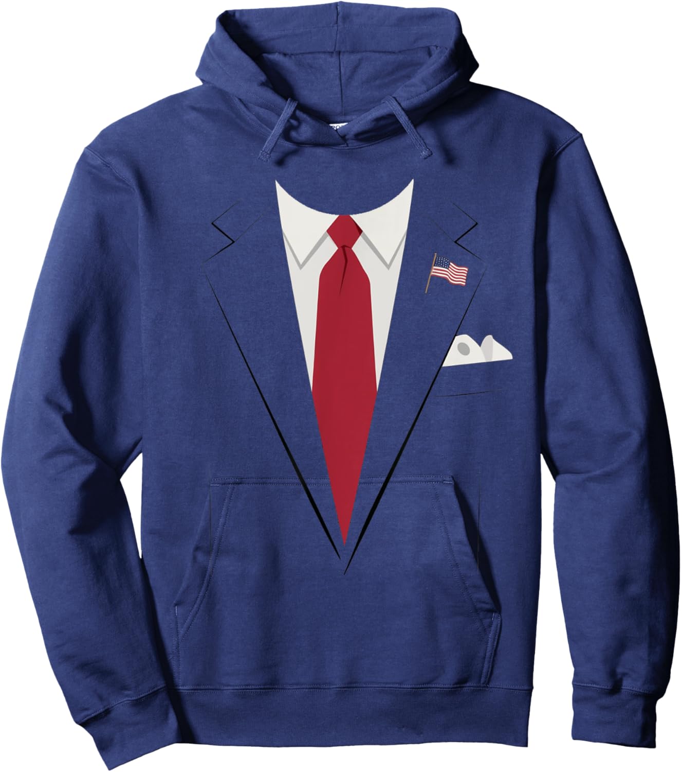 USA President Suit Easy Halloween Costume Hoodie - Hoodie | Navy