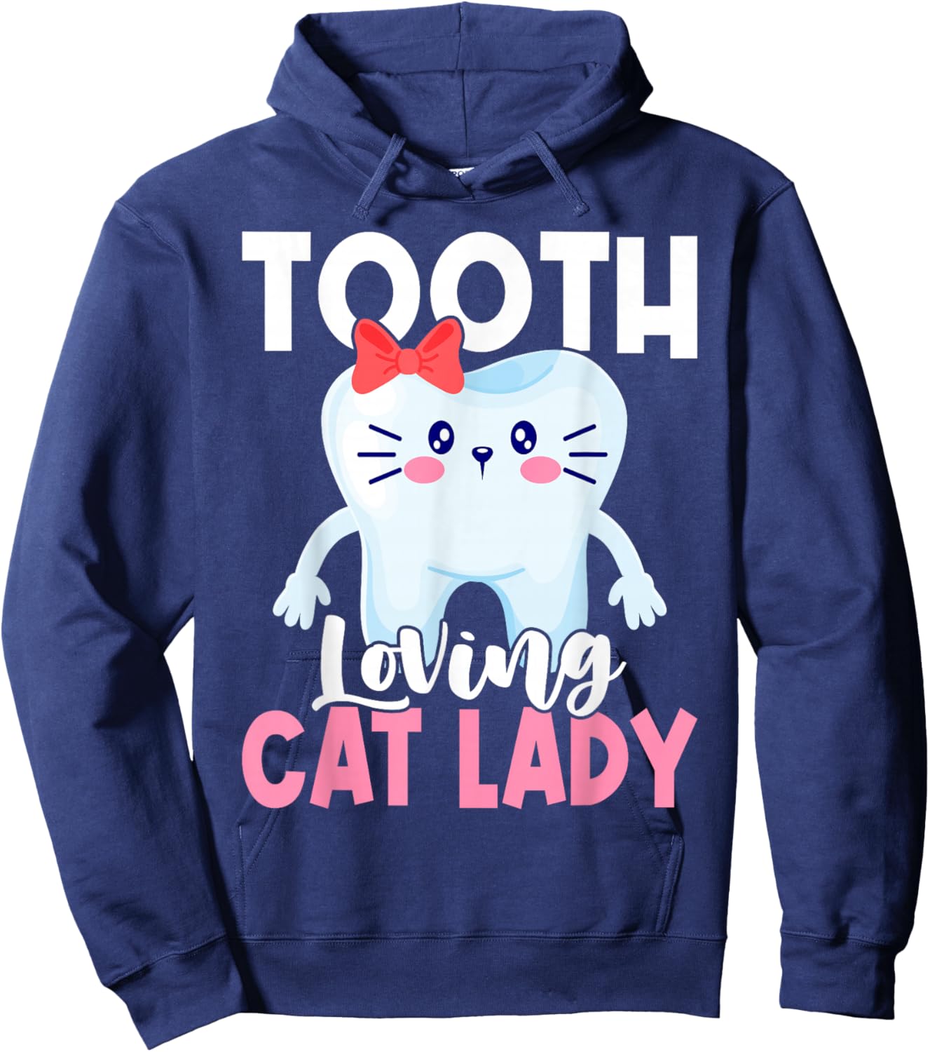 Dentist Cat Cat Lover Dental Assistant Nurse Hoodie - Hoodie | Navy