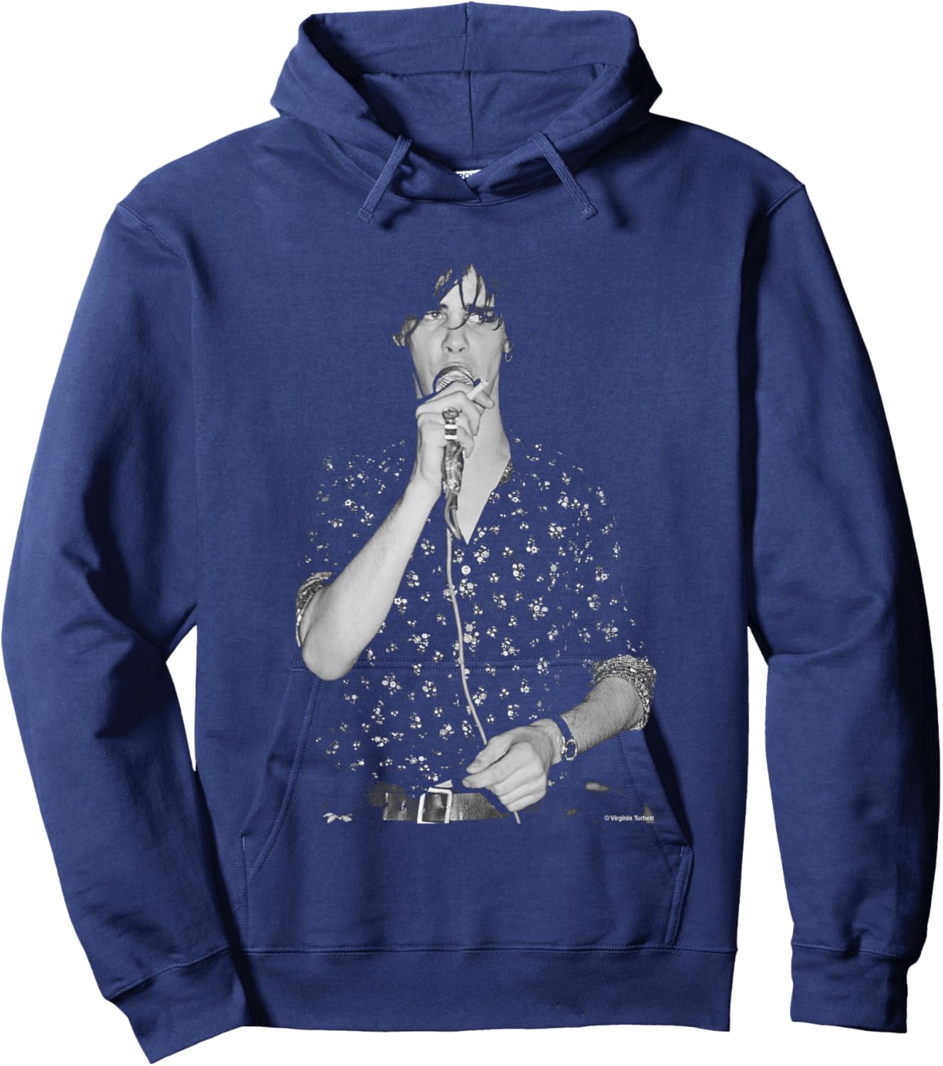 Nick Cave & Birthday Party Live By Virgina Turbett Hoodie - Hoodie | Navy