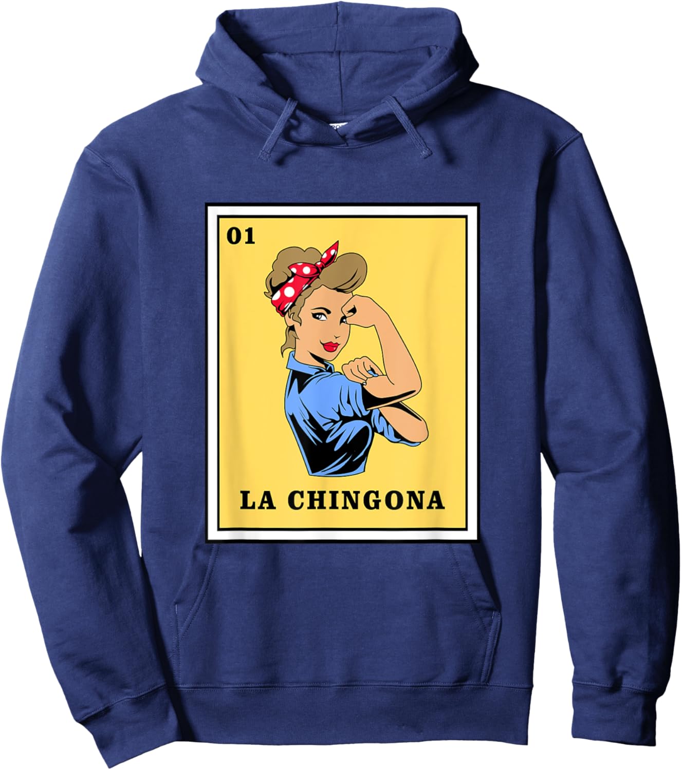 Mexican Lottery Bingo Game La Chingona Hoodie - Hoodie | Navy