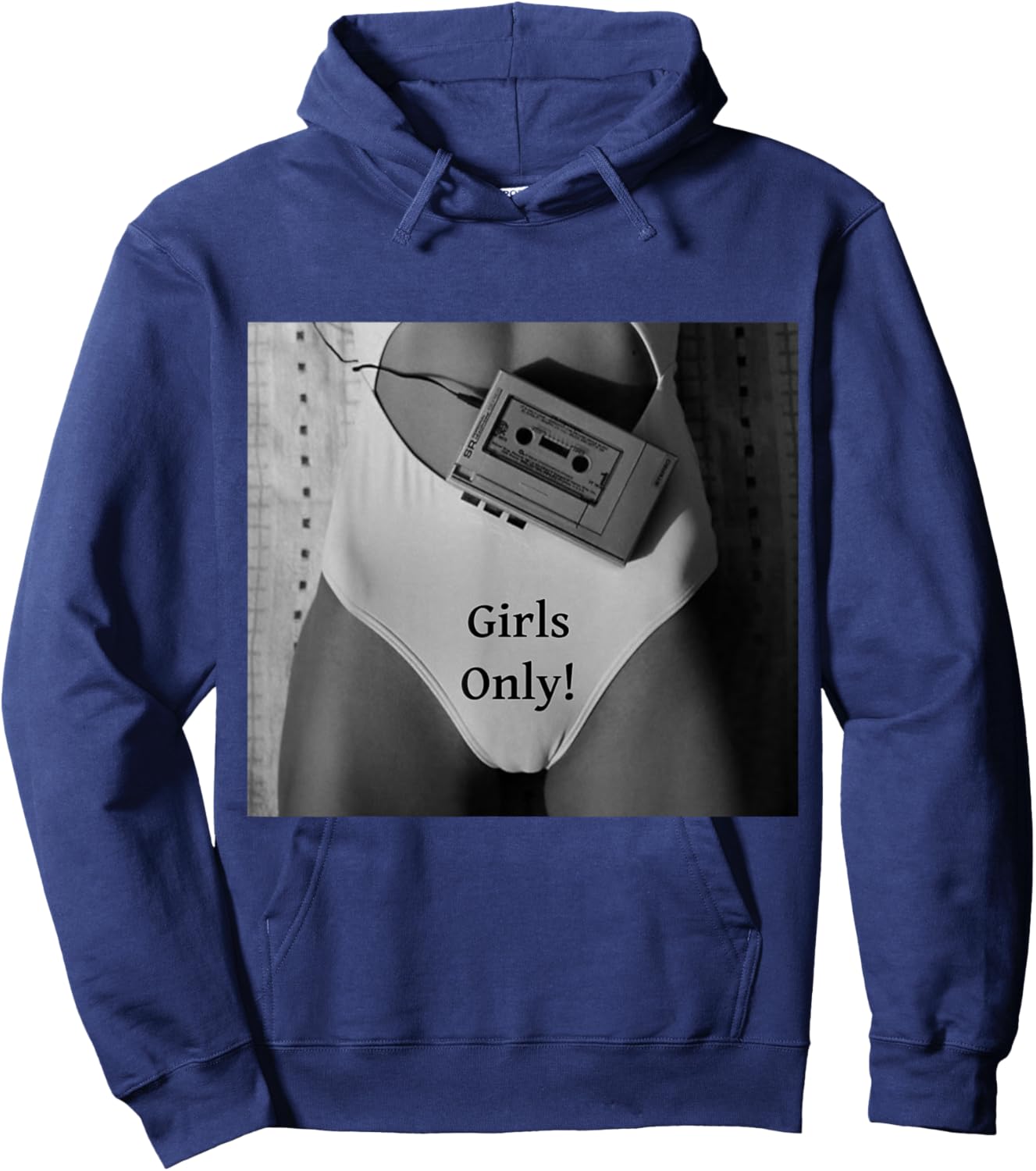 Beautiful woman in bikini provocative only girls Hoodie - Hoodie | Navy
