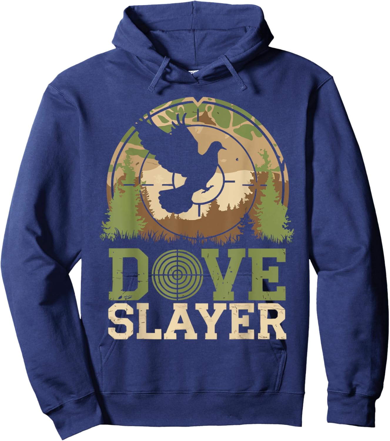 Dove Season Camo Dove Slayer Camouflage Dove Hunter Hoodie - Hoodie | Navy