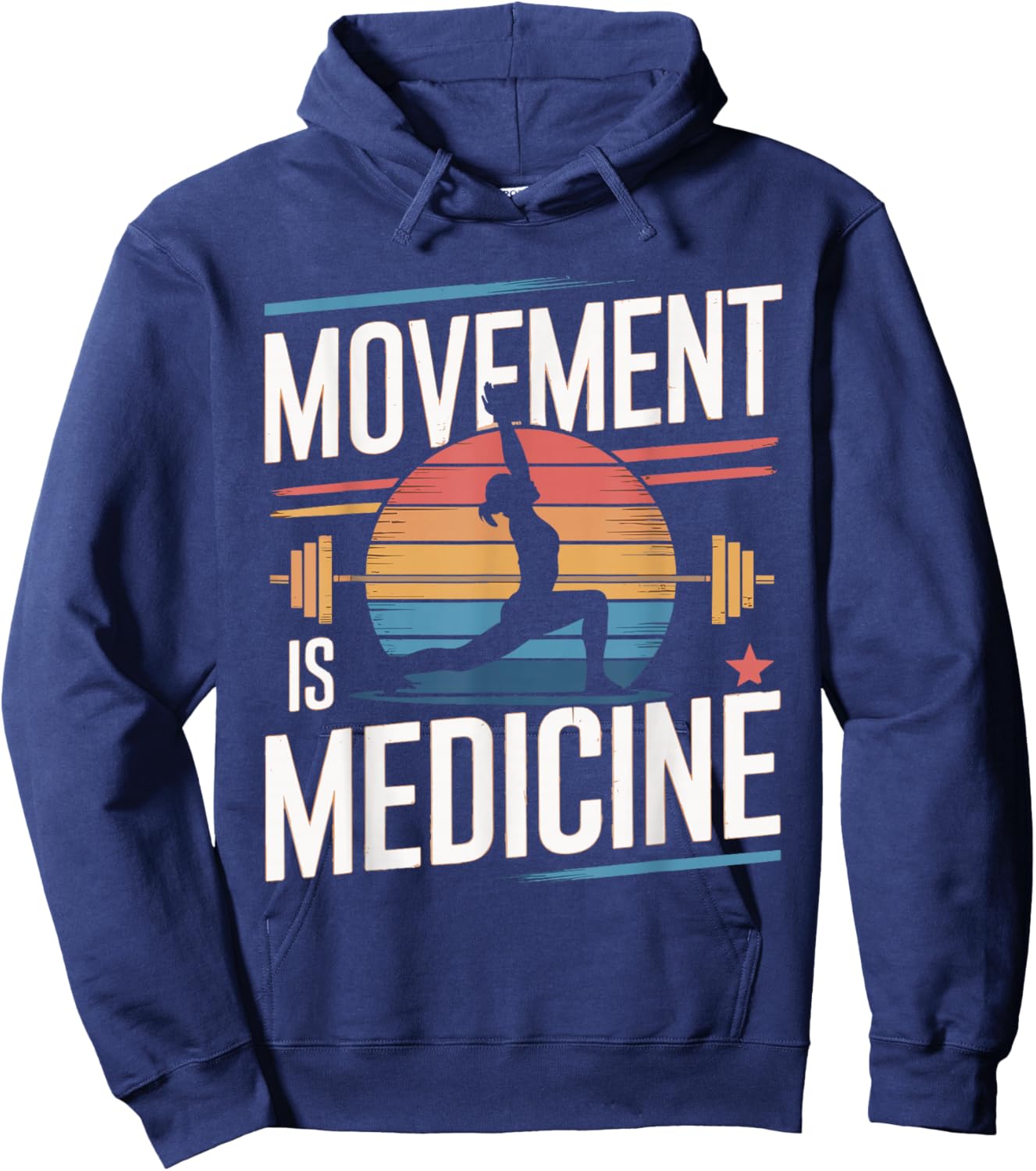Movement Is Medicine Exercise Therapy Sports Medicine Hoodie - Hoodie | Navy
