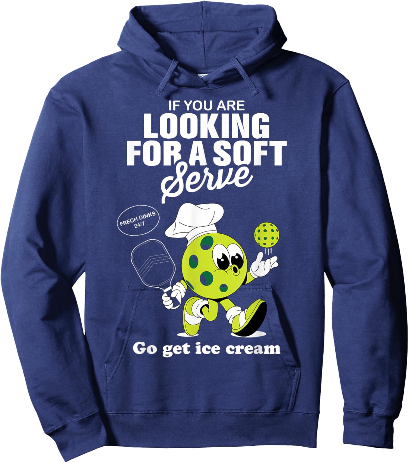 Funny Pickleball Pickle Ball Paddleball Coach Player Lover Hoodie - Hoodie | Navy