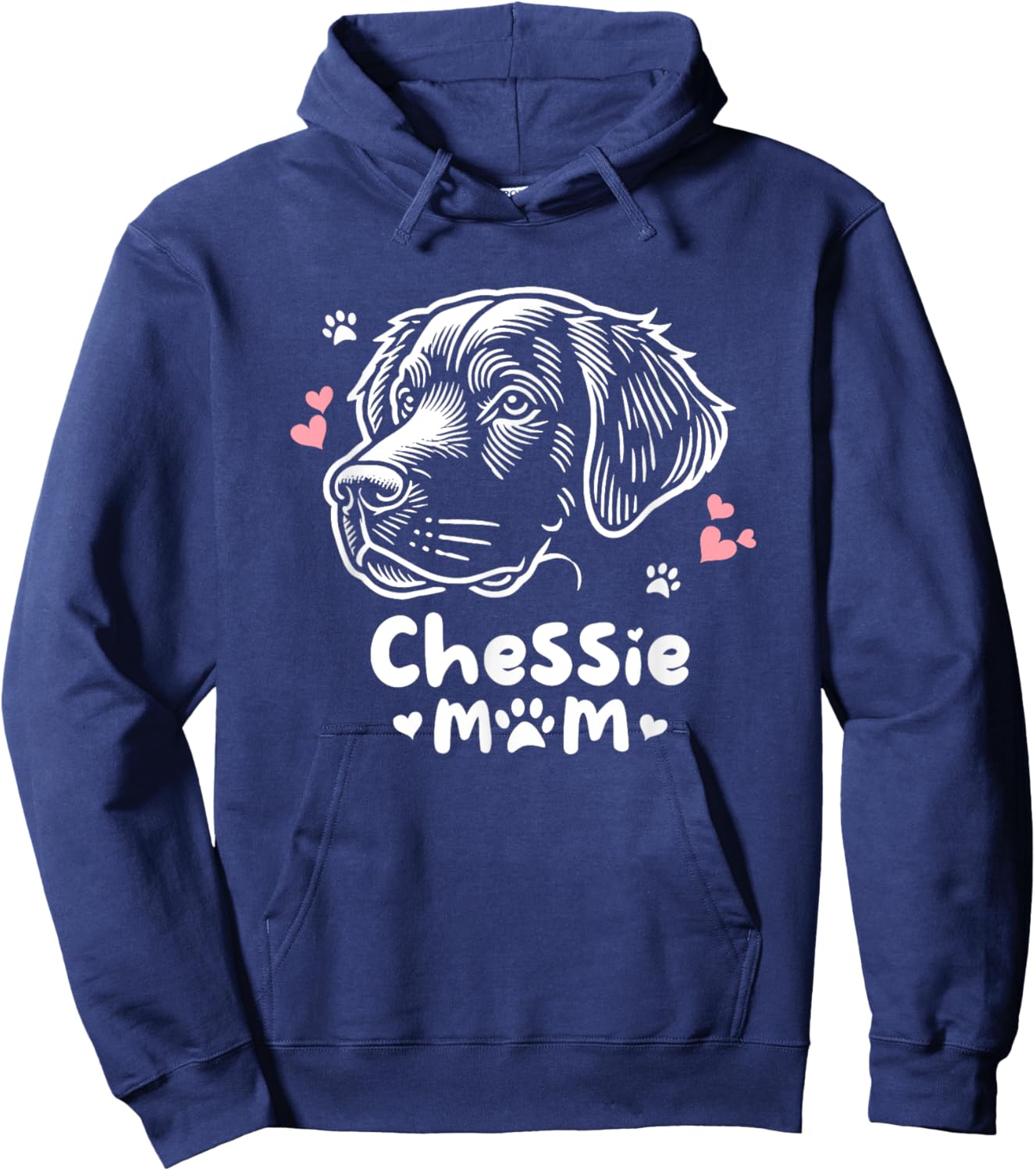 Chessie Mom Chesapeake Bay Retriever Hoodie - Hoodie | Navy