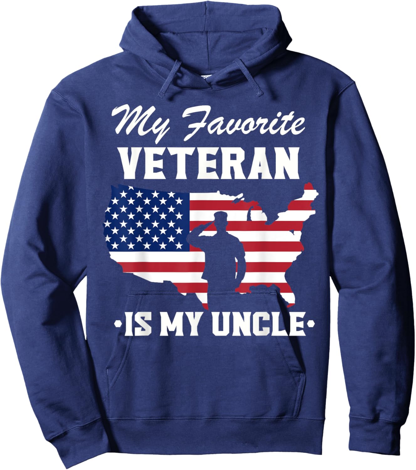 Veterans Day My Favorite Veteran is My Uncle Hoodie - Hoodie | Navy