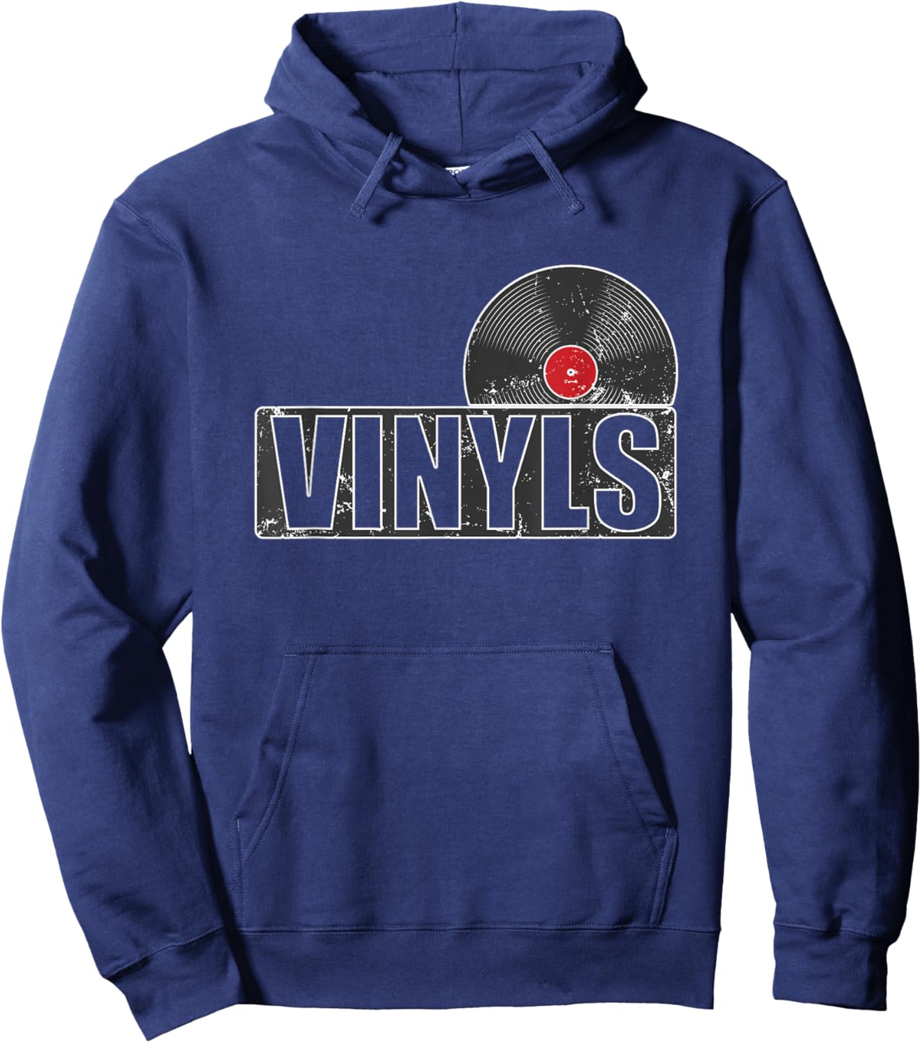 Vinyls old Records Hoodie - Hoodie | Navy