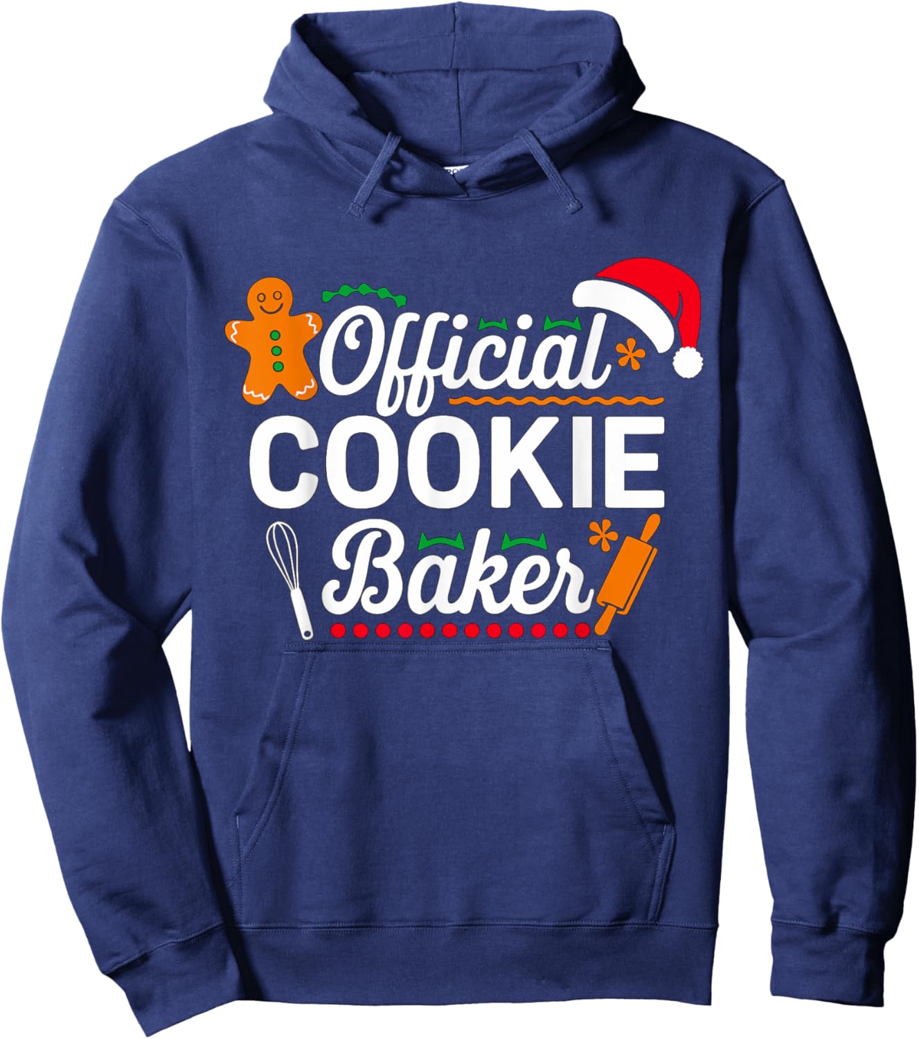 Official Cookie Baker Christmas Costume Mom Xmas Hoodie - Hoodie | Navy