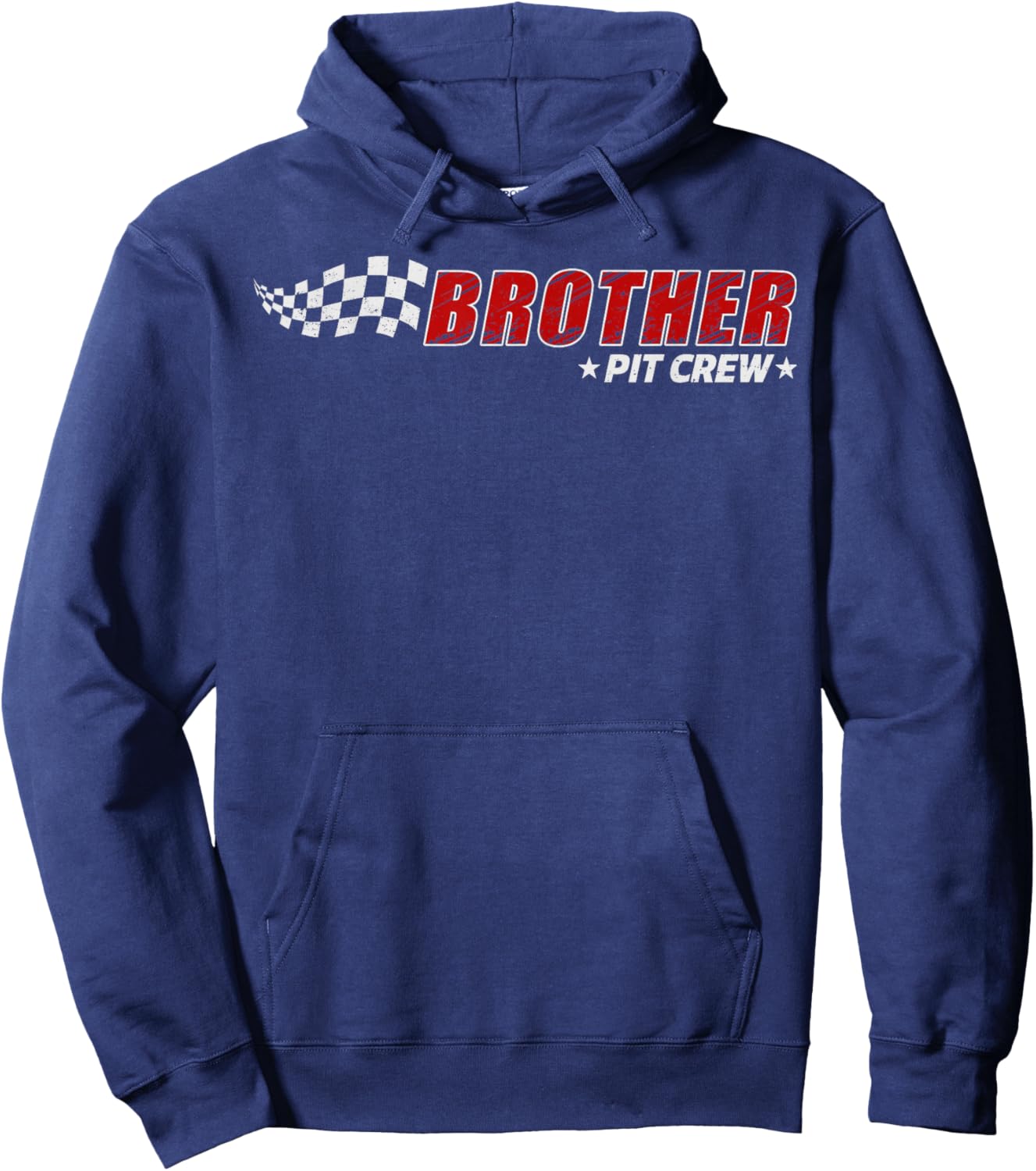 Brother Pit Crew Race Car Birthday Family Matching Pit Crew Hoodie - Hoodie | Navy