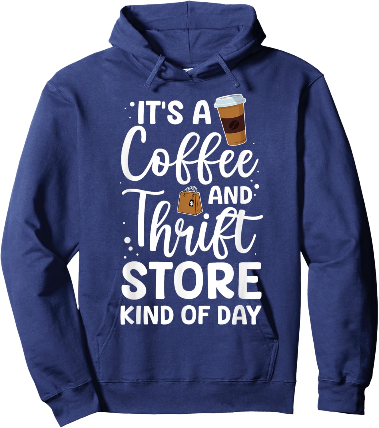Funny Thrift Store Art Women Thrift Shop Thrifting Hoodie - Hoodie | Navy
