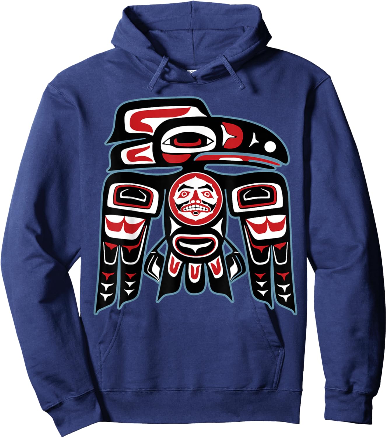 Native American Raven Haida Tlingit indian Pride Men Women Hoodie - Hoodie | Navy