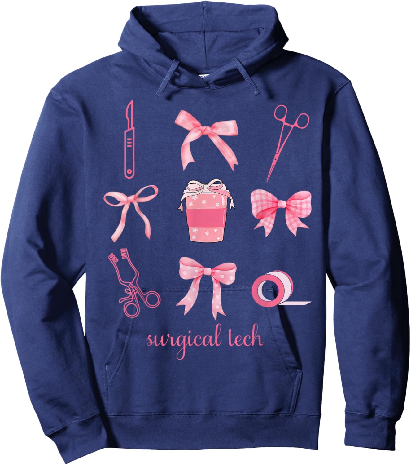 Coquette Surgical Tech Surgery Surgical Technologist Week Hoodie - Hoodie | Navy