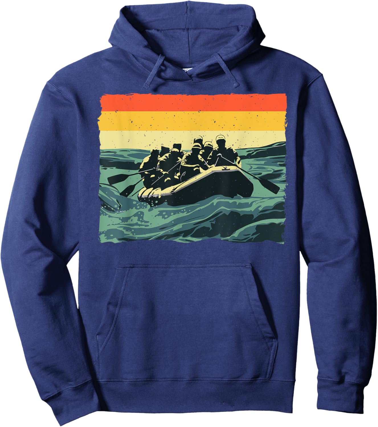 Cool Rafting Art Women White Water Rafting Lover Hoodie - Hoodie | Navy