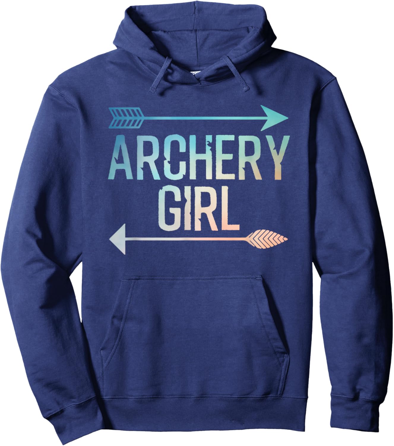 Cool Archery Art for Girls Women Crossbow Bow Hunting Archer Hoodie - Hoodie | Navy