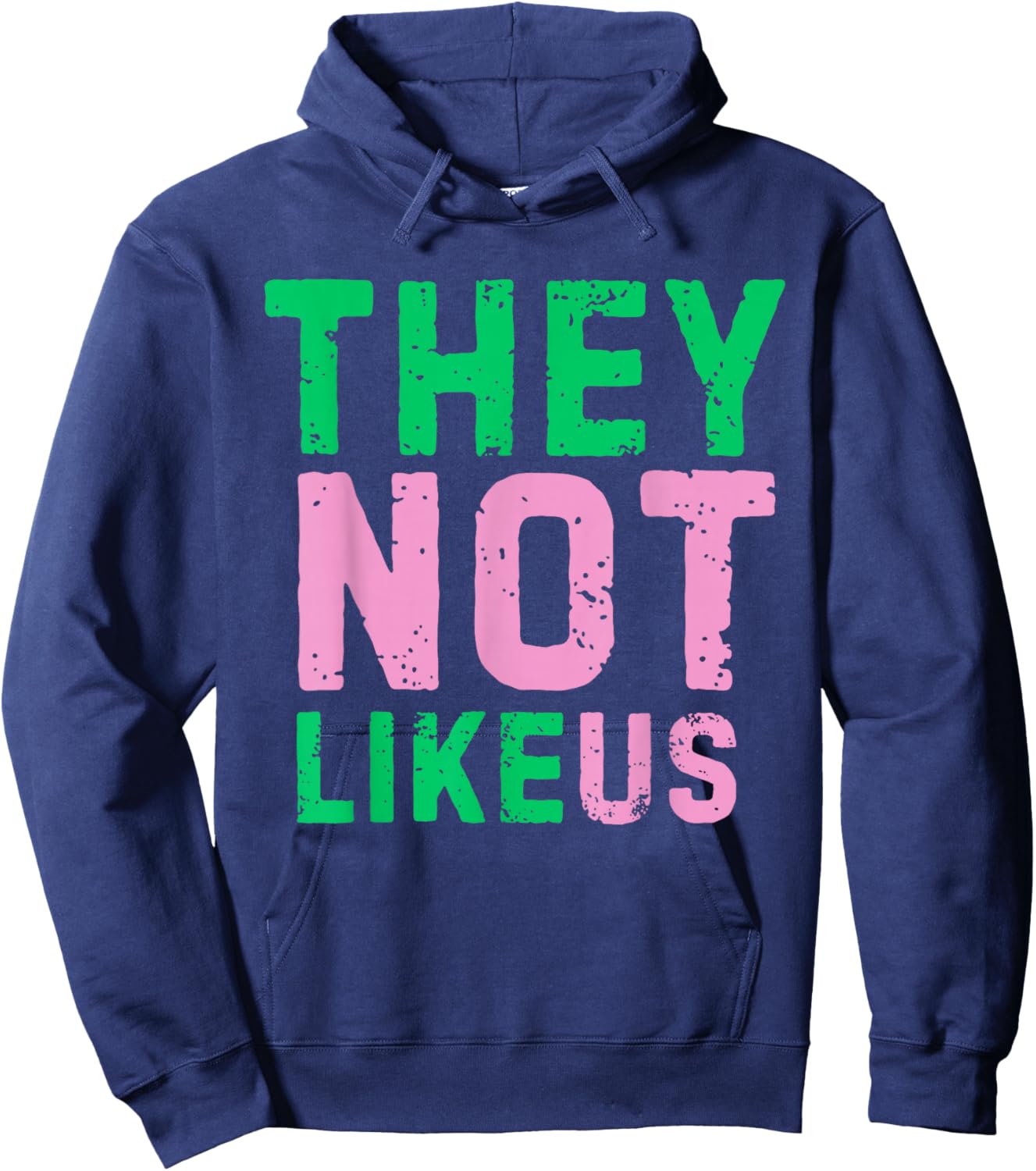 They Don't Like US Retro Hoodie - Hoodie | Navy