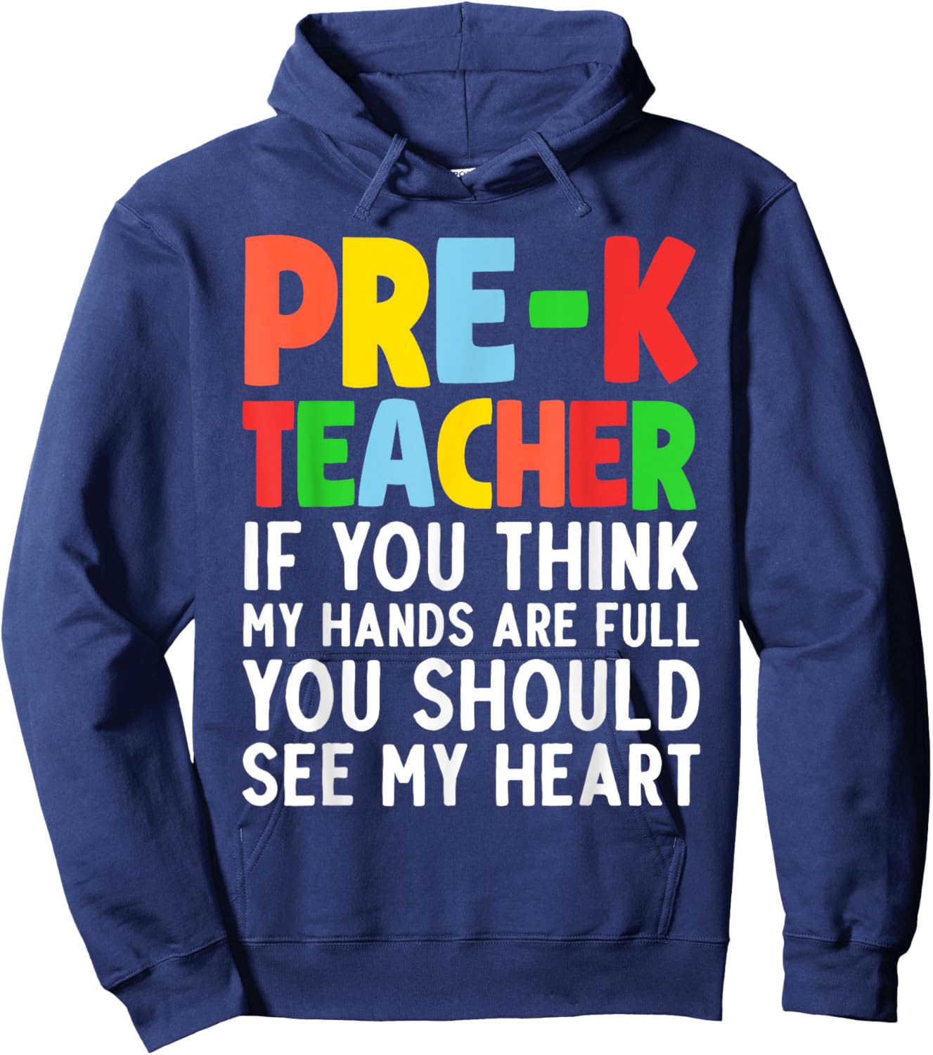 Pre-K Teacher Design Women Pre Kindergarten Teacher Hoodie - Hoodie | Navy