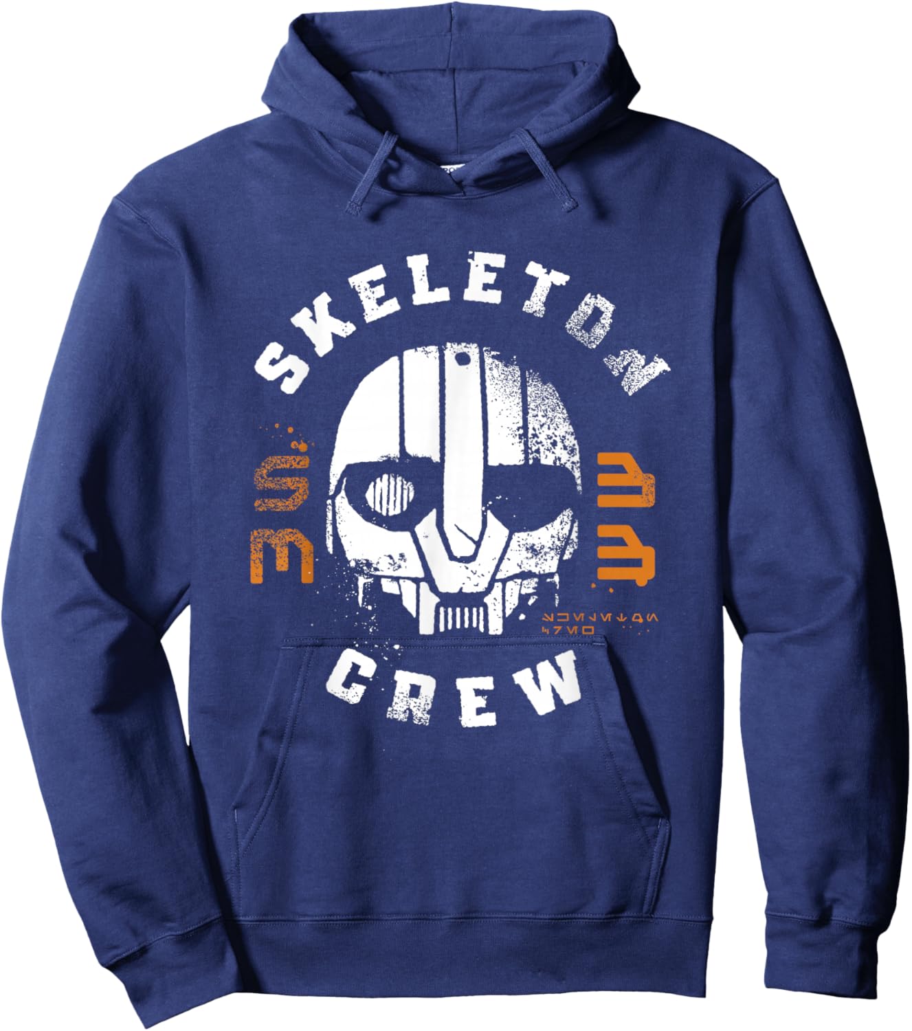 Star Wars Skeleton Crew Distressed First Mate SM-33 Mask Hoodie - Hoodie | Navy