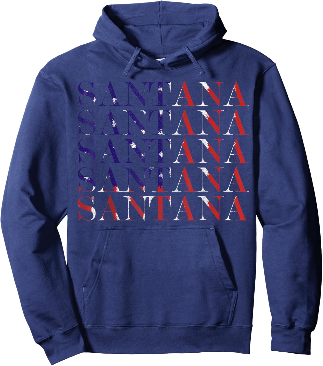 Santana Vintage Retro Hoodie - Hoodie | Navy