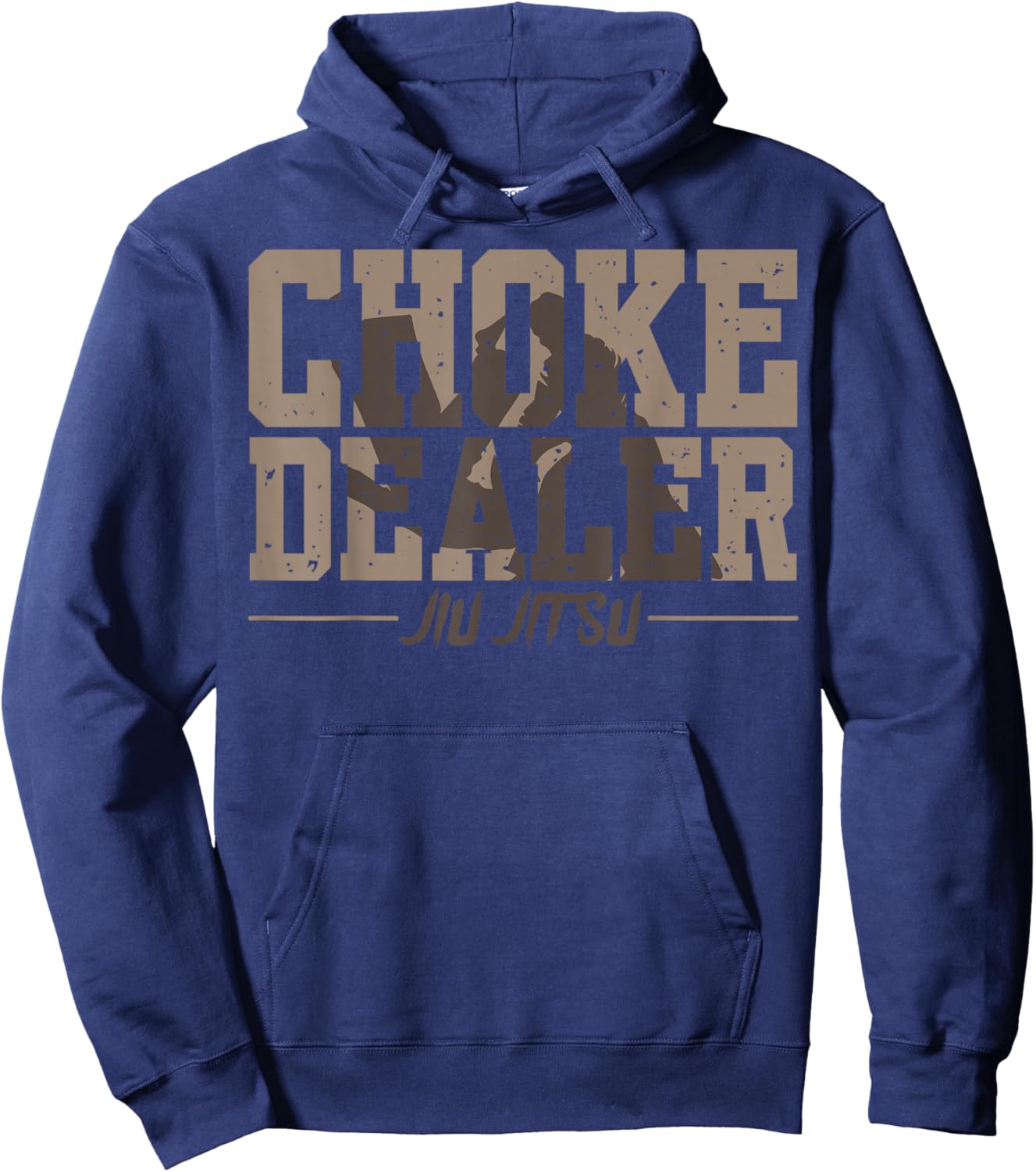 Choke Dealer Jiu-Jitsu Belt Grappling Martial Arts Fan Hoodie - Hoodie | Navy