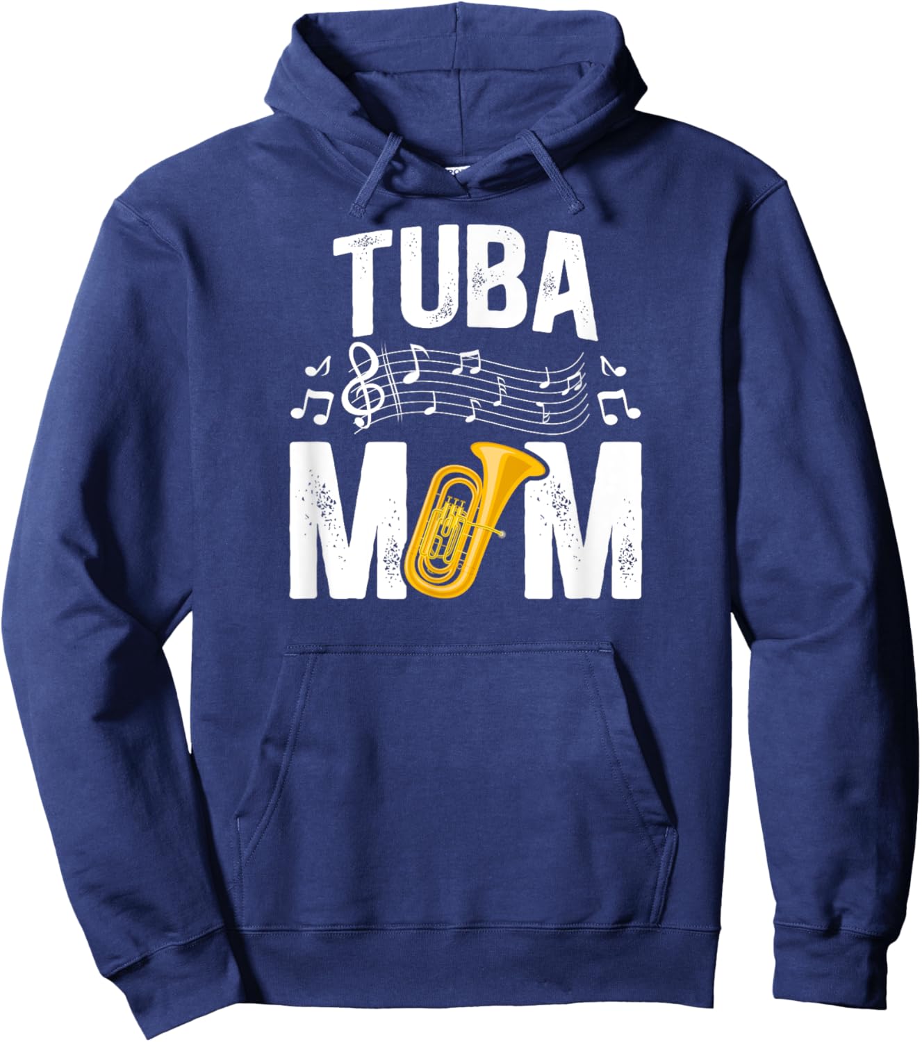 Proud Tuba Mom Of A Tuba Player Mom Tubist Mom Tuba Mama Hoodie - Hoodie | Navy
