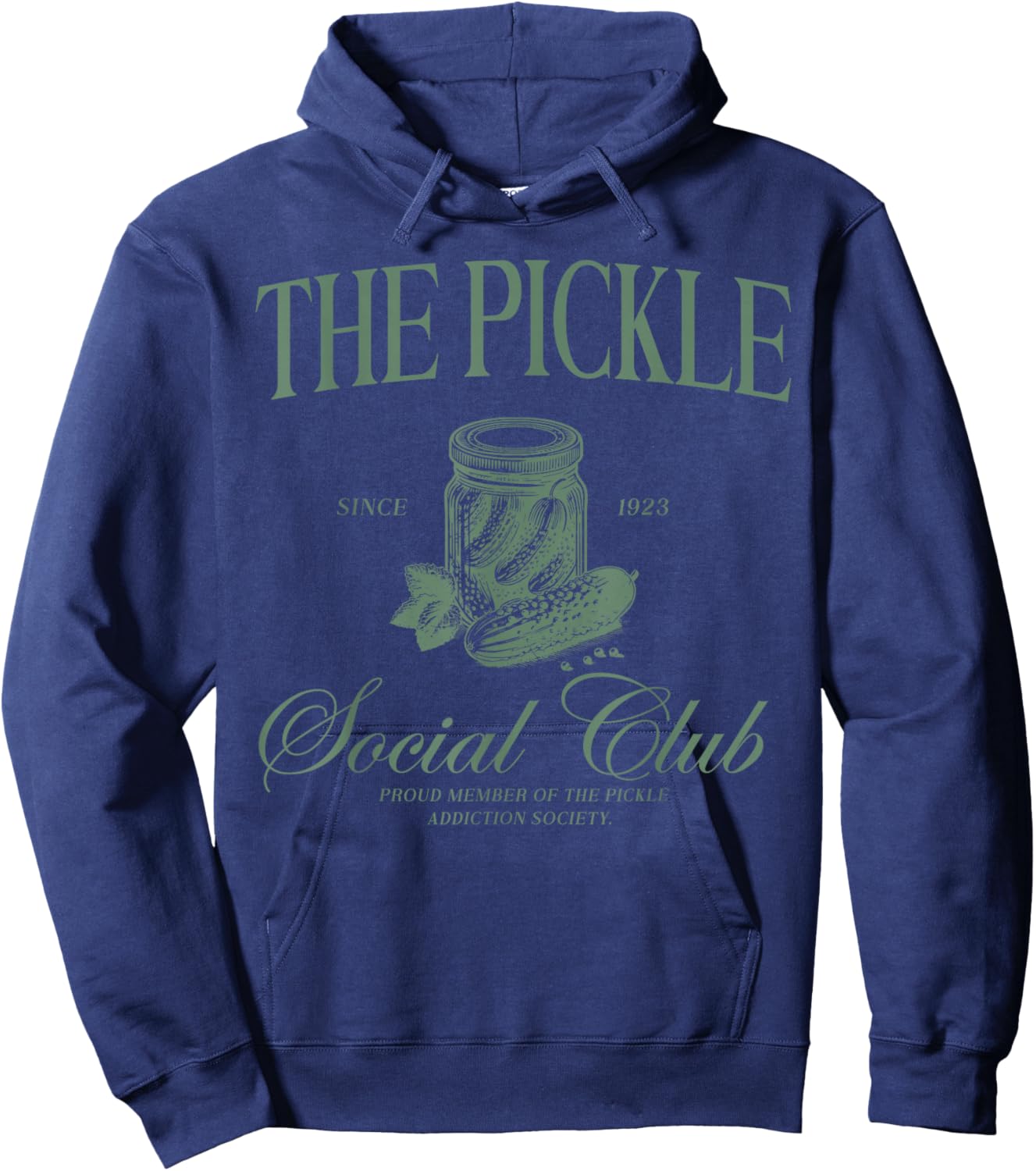 The Pickle Social Club Funny Canning Season Pickle Lover Hoodie - Hoodie | Navy