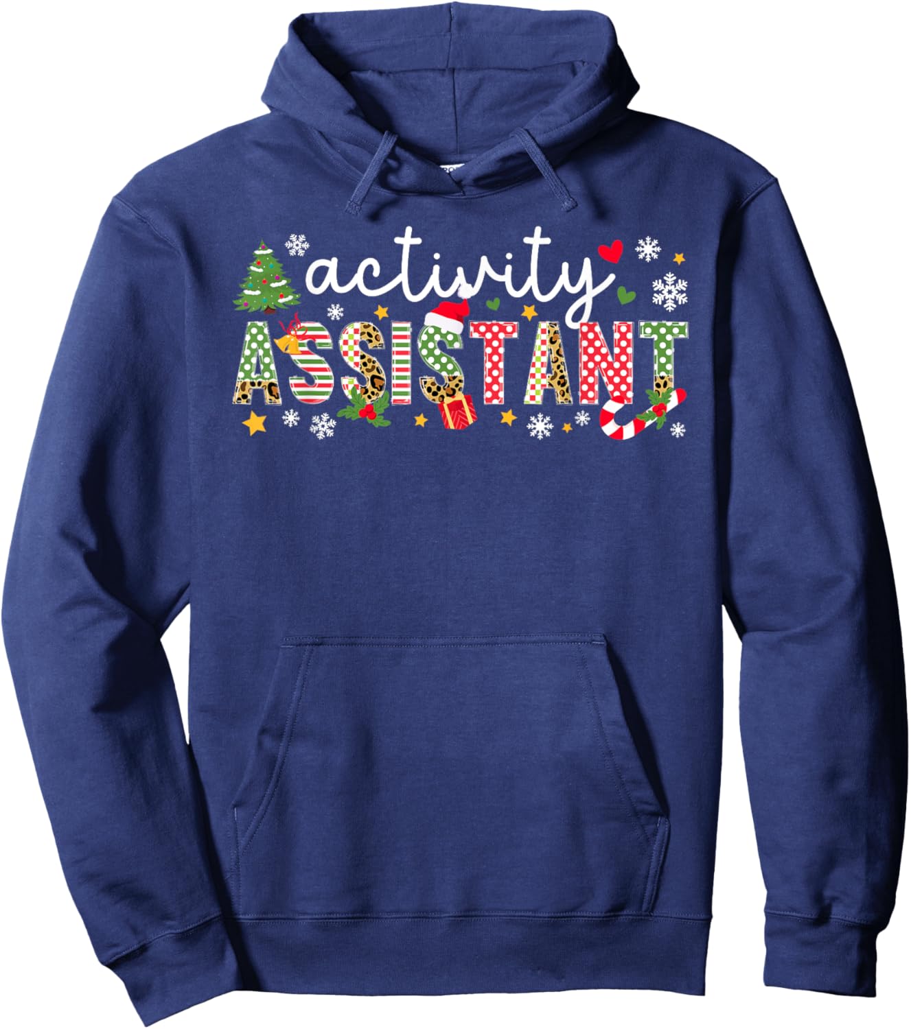 Activity Assistant Christmas Activities Assistant Xmas Hoodie - Hoodie | Navy