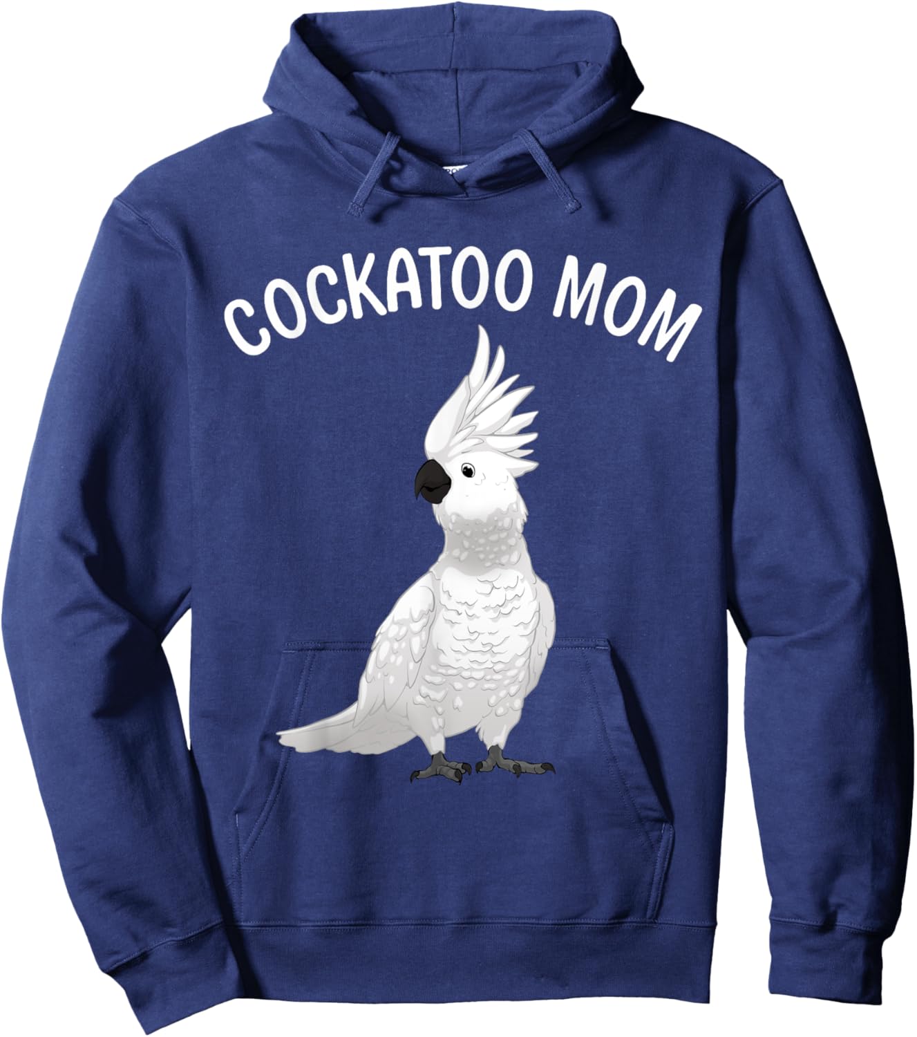 Funny Cockatoo Art For Mom Women Girls Parrot Cockatoo Lover Hoodie - Hoodie | Navy