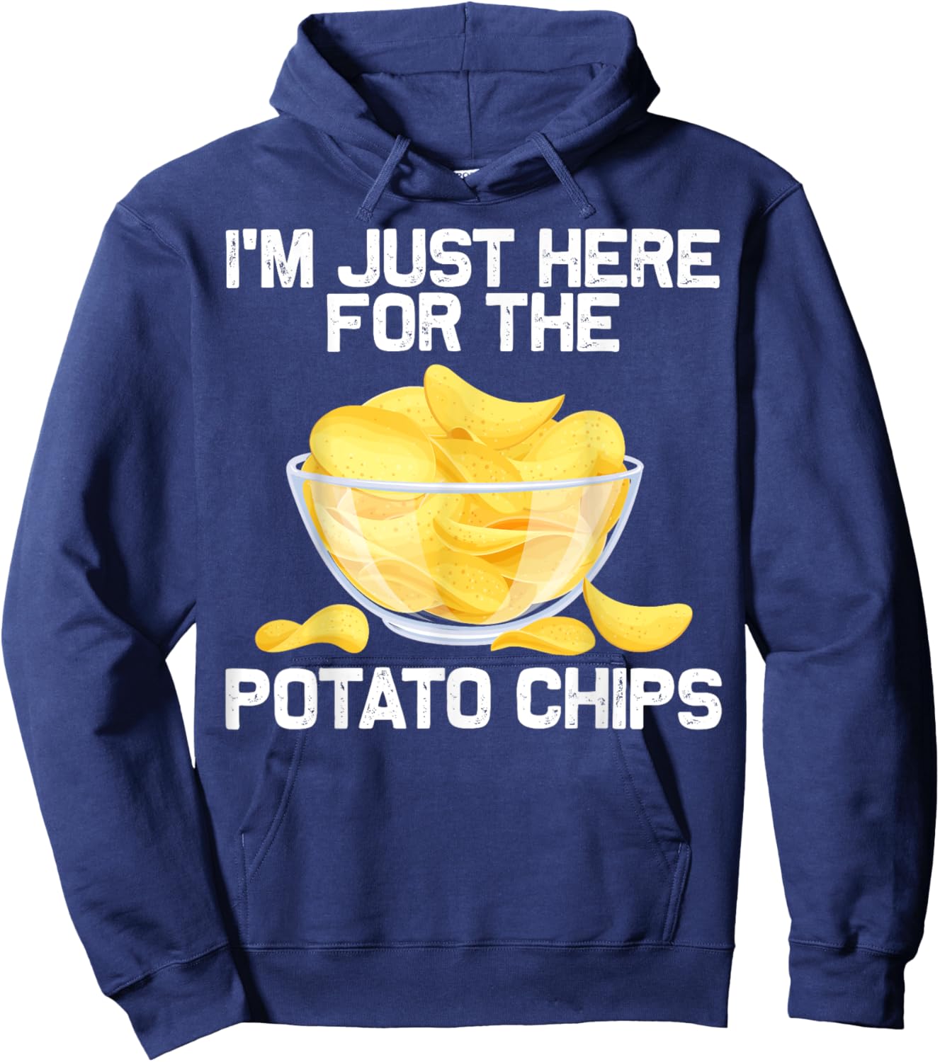 Cool Potato Chips Art Women Kids Potato Chips Lover Hoodie - Hoodie | Navy
