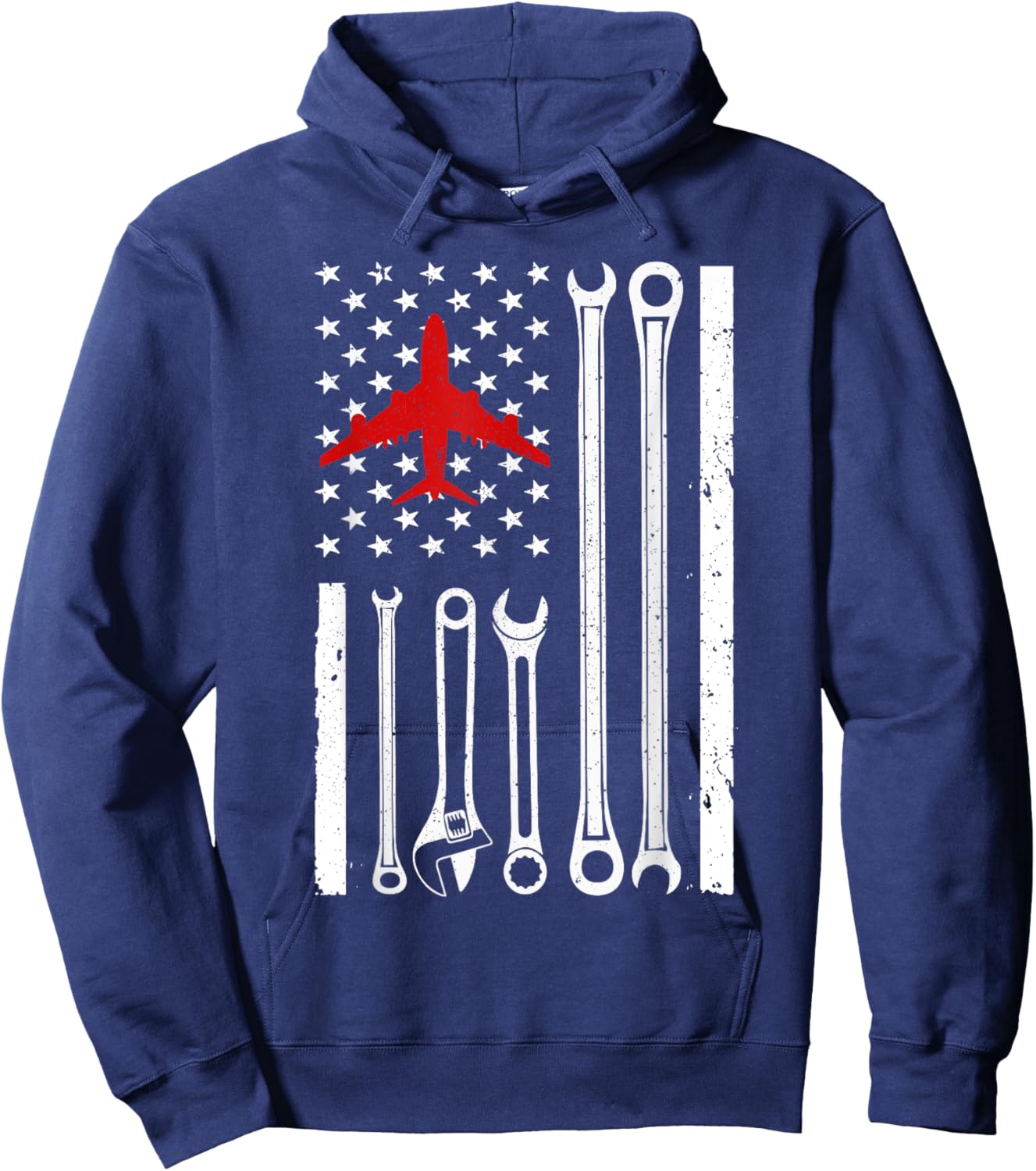 Cool Aircraft Mechanic Art Women Aircraft Technician Hoodie - Hoodie | Navy