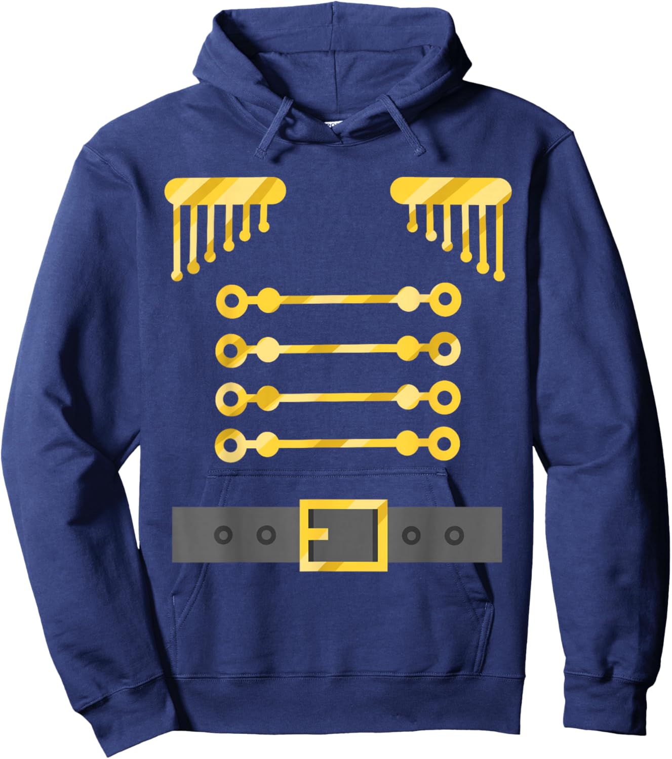 Nutcracker Soldier Uniform Costume Christmas Men Boys Kids Hoodie - Hoodie | Navy