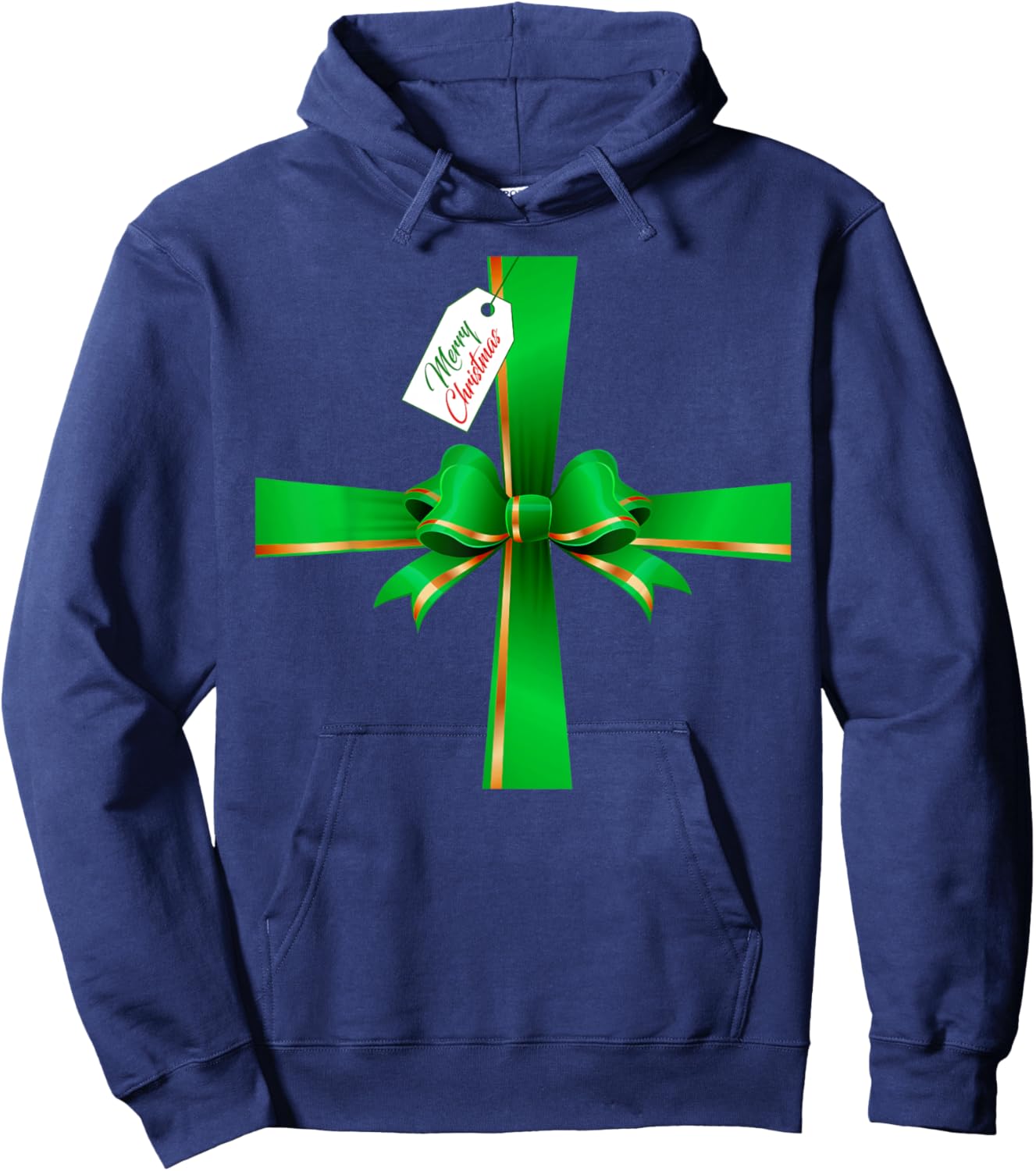 Funny Box Cosplay DIY Costume Merry Christmas Xmas Pajama Hoodie - Hoodie | Navy