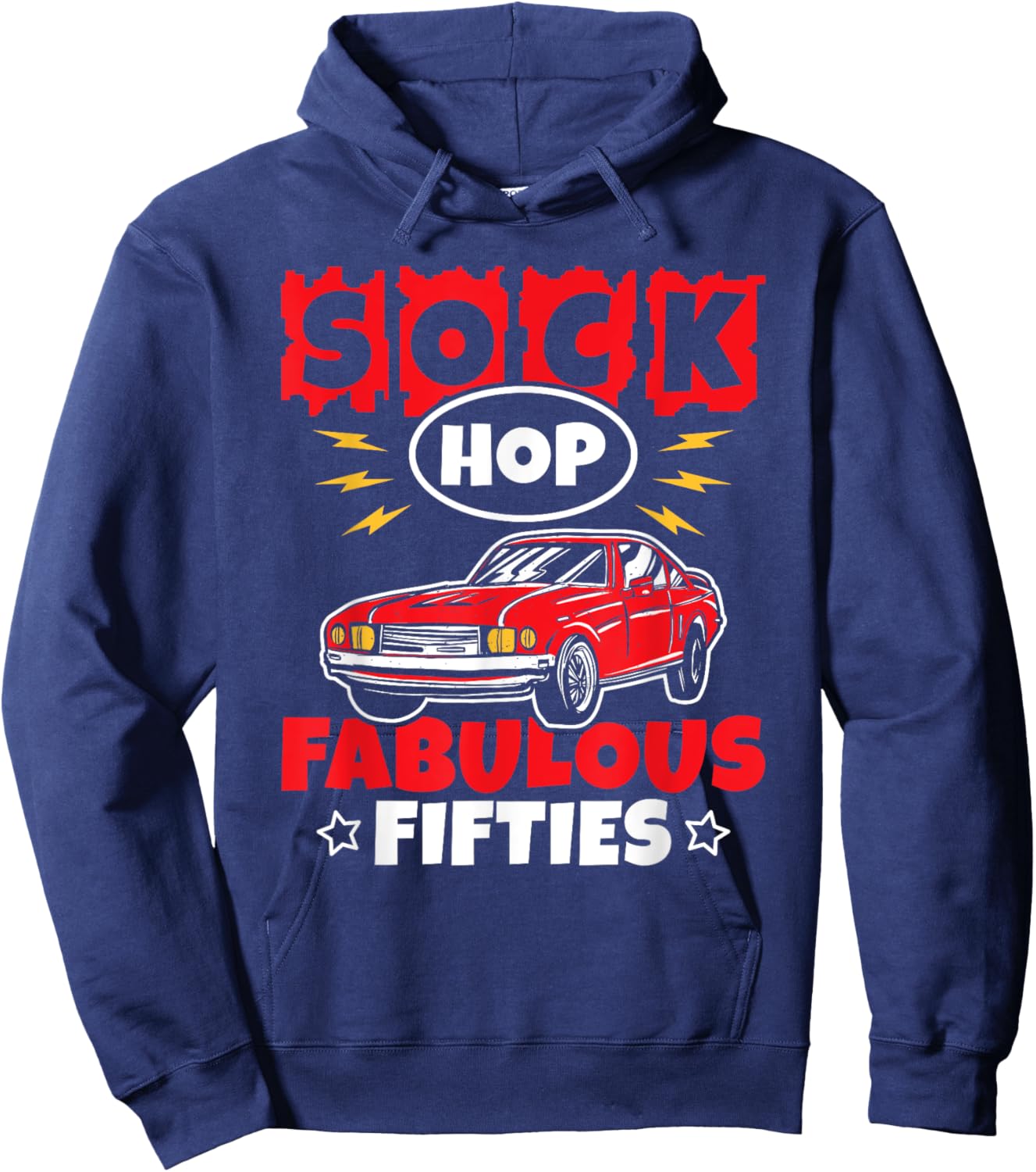Sock Hop Fabulous Fifties Sock Hop Dance Rock N Roll 50s Hoodie - Hoodie | Navy
