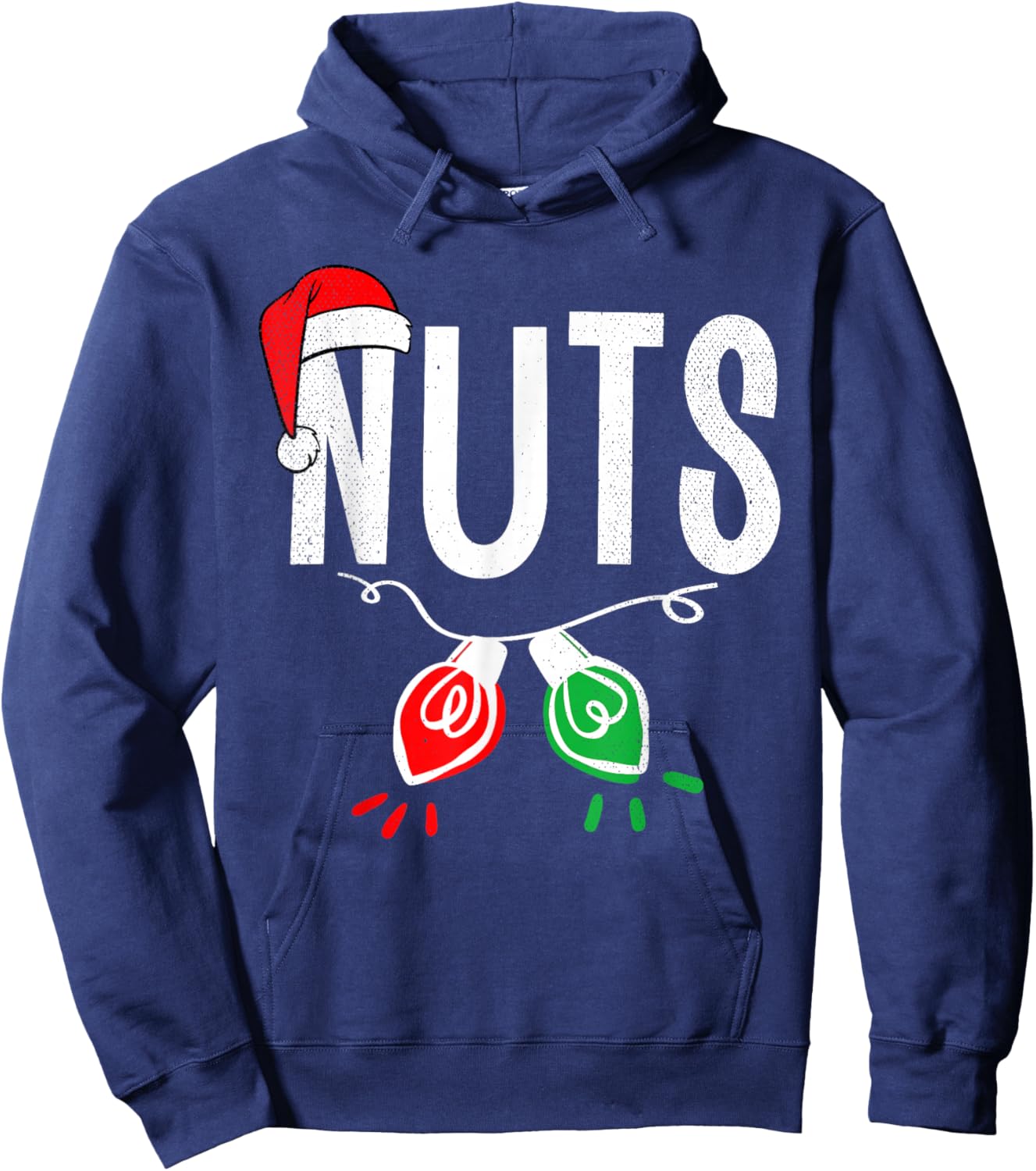 Chest Nuts Matching Chestnuts Funny Christmas Couples Nuts Hoodie - Hoodie | Navy