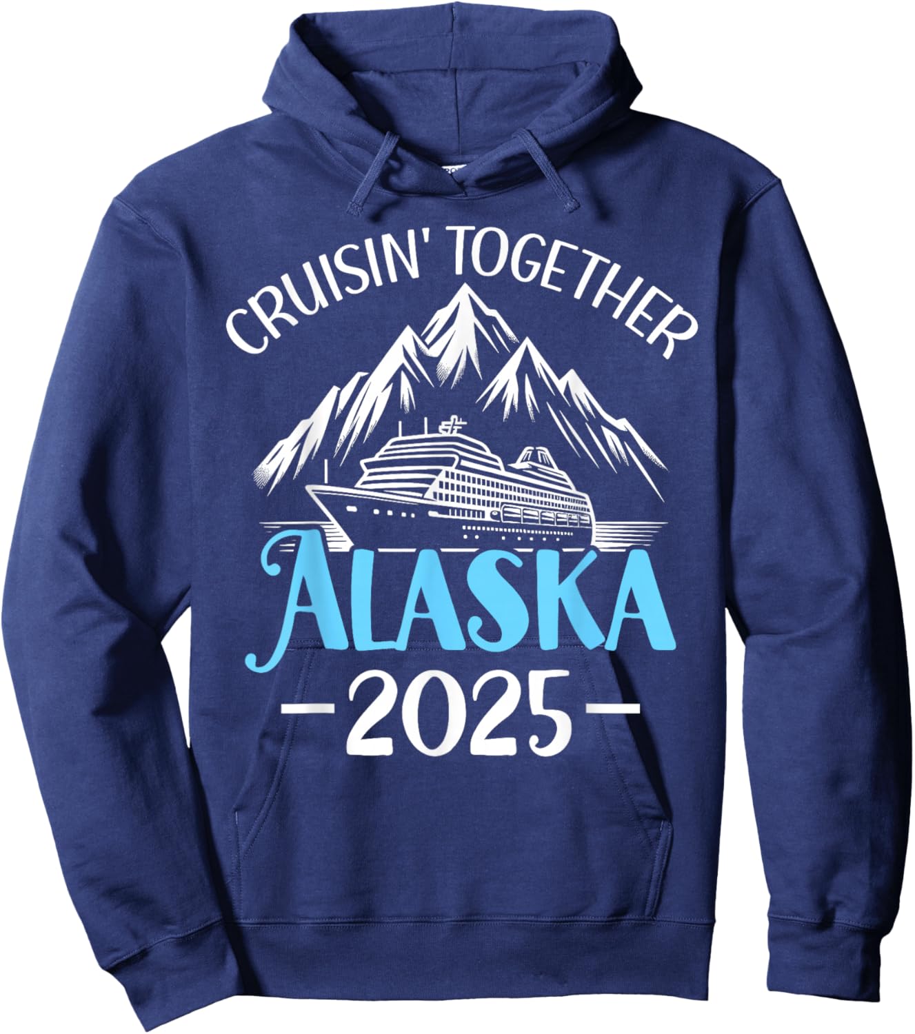 Matching Family Friends and Group Alaska Cruise 2025 Hoodie - Hoodie | Navy